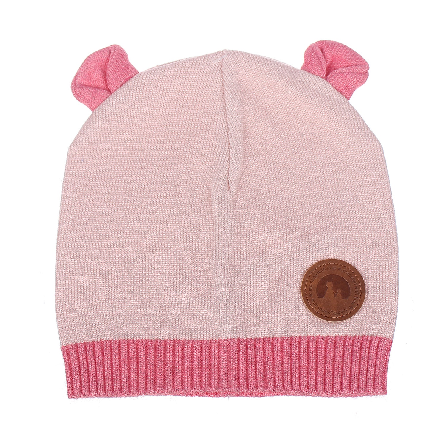 Mũ len 2 tai Mamago NĐ19D cam Mũ len 2 tai Mamago NĐ19D cam hình 1