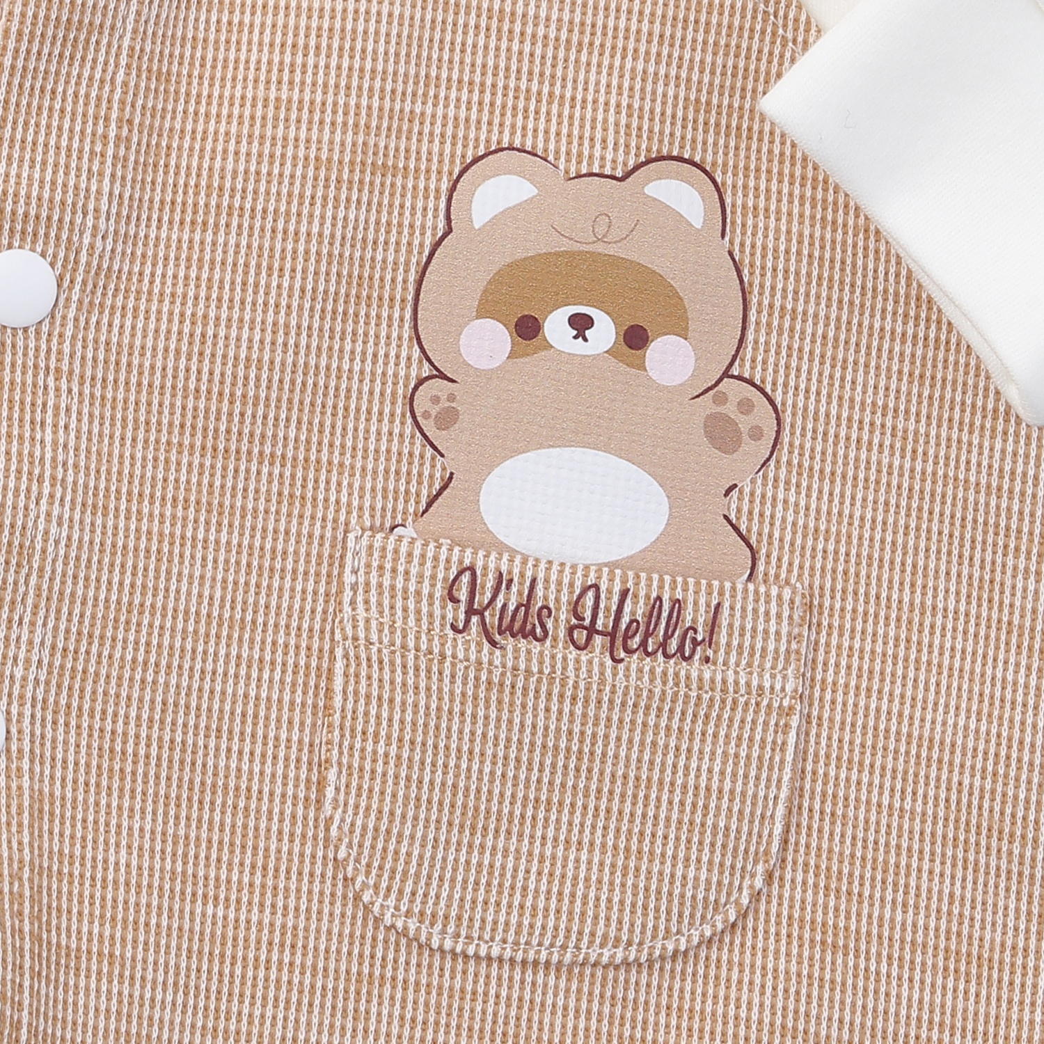 Body bé trai KidsPlaza chấm bi gấu HN24T (Trắng nâu) hình 3