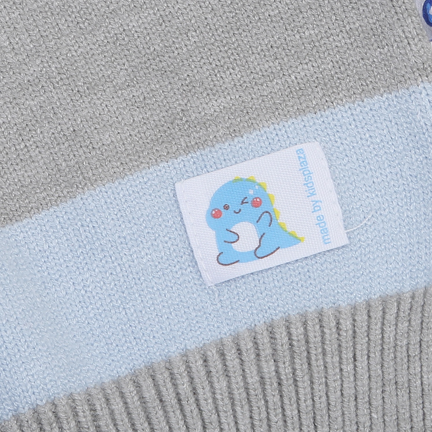 Áo len dài tay bé trai KidsPlaza HN24D (Xanh ghi) hình 3