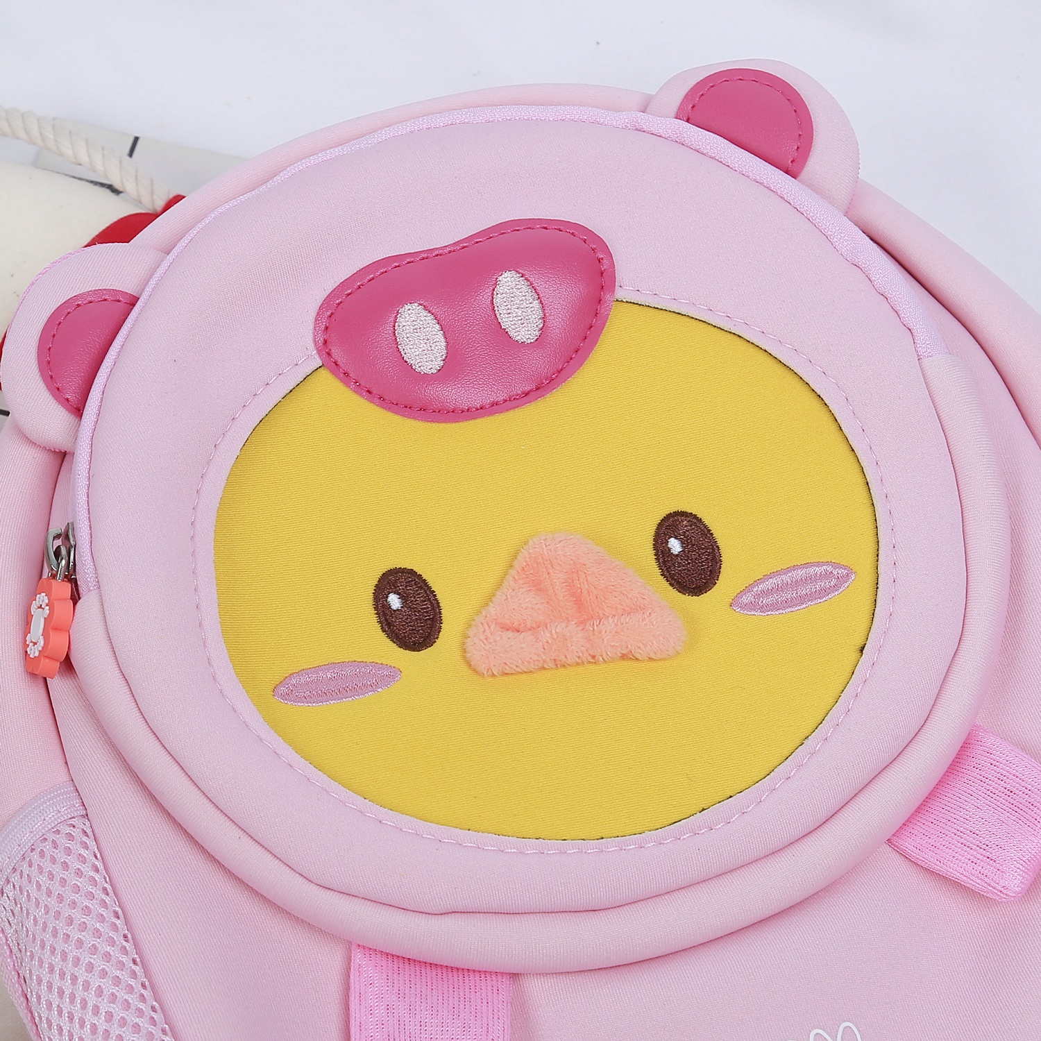 Balo cho bé MEETU hình vịt đáng yêu (Hồng) hình 4