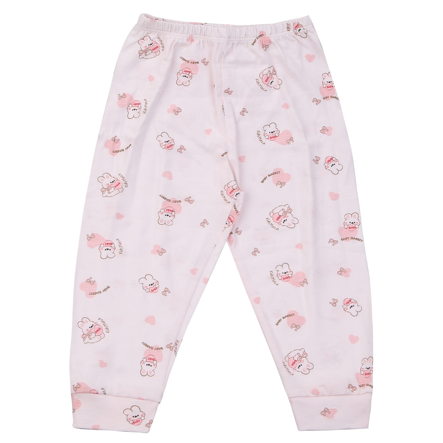 Bộ quần áo dài tay bé gái KidsPlaza in thỏ hồng M24T (Hồng)  hình 5