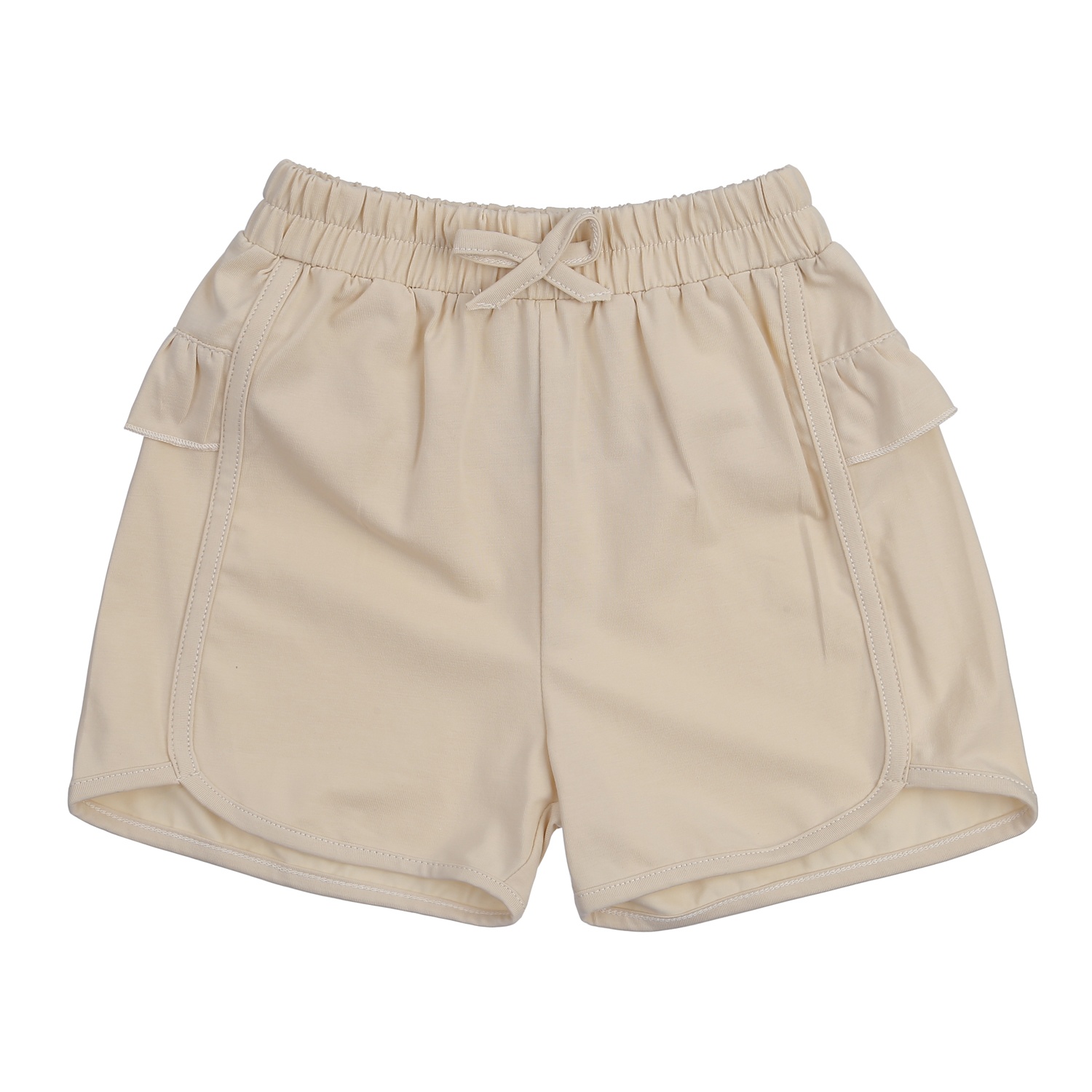 Bộ cộc tay bé gái KidsPlaza cổ có nơ TT24H (Vàng)