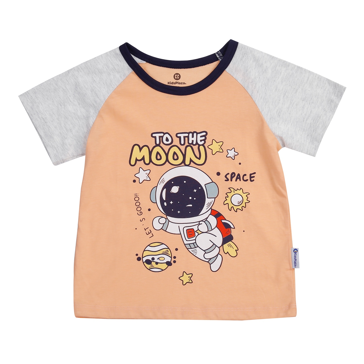 Áo cộc bé trai KidsPlaza in space M24H (Tiêu Cam)