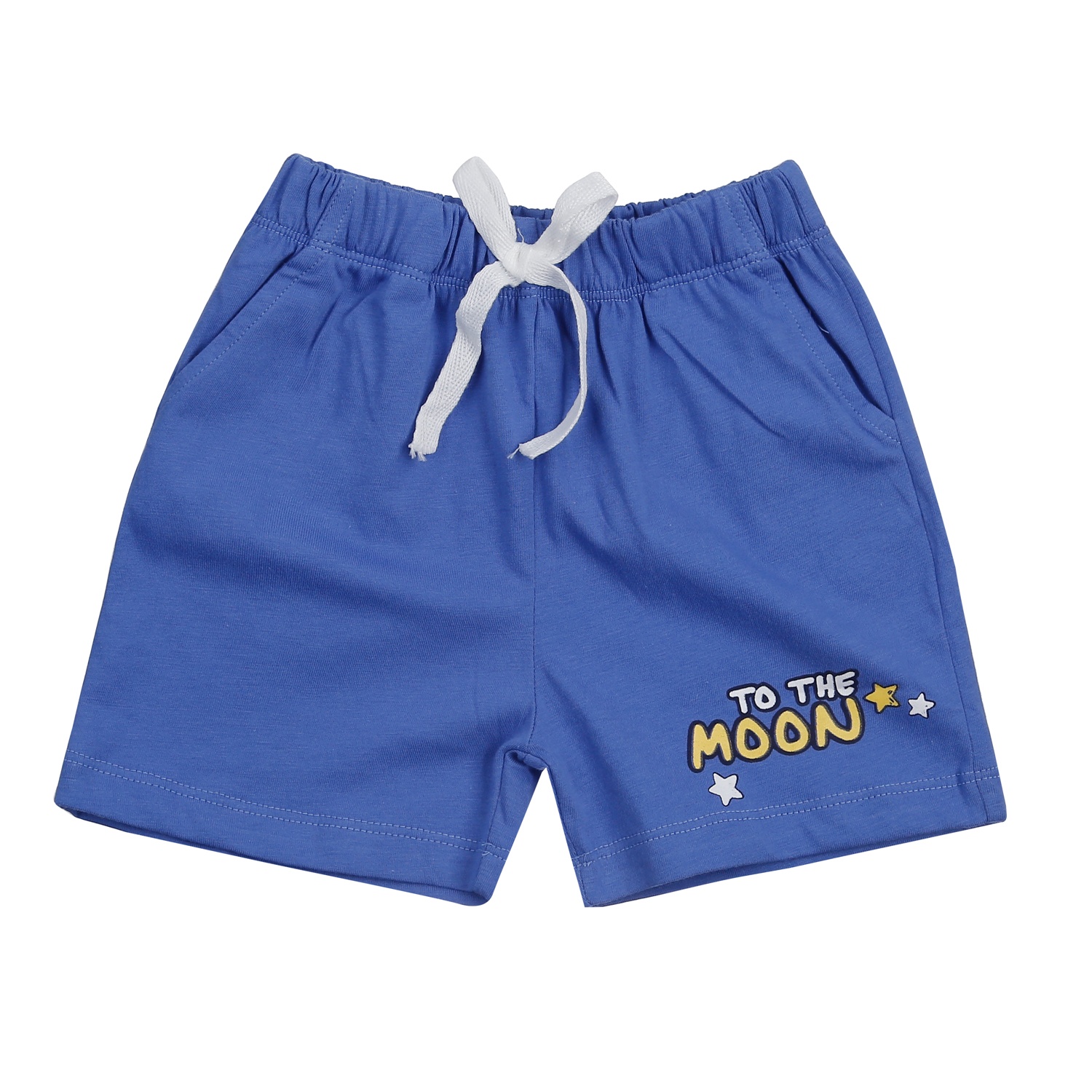 Bộ quần áo cộc bé trai KidsPlaza in tàu space M24H (Xanh Trắng) 