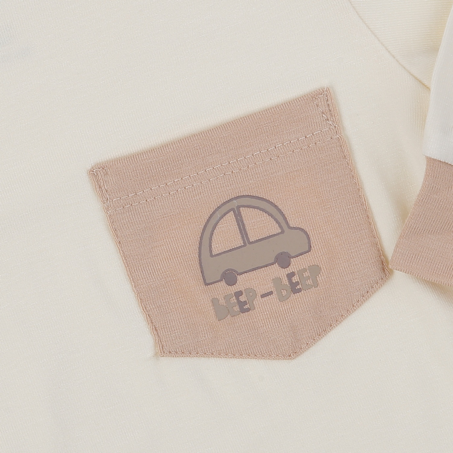 Bộ quần áo dài cổ 3 phân KidsPlaza ND24T (Be) hình 3