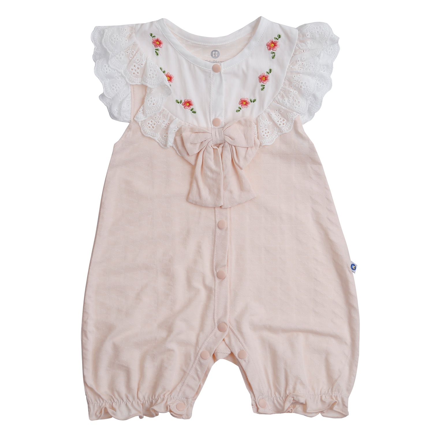 Body cộc bé gái KidsPlaza có ren HN24H (Hồng cam) hình 1