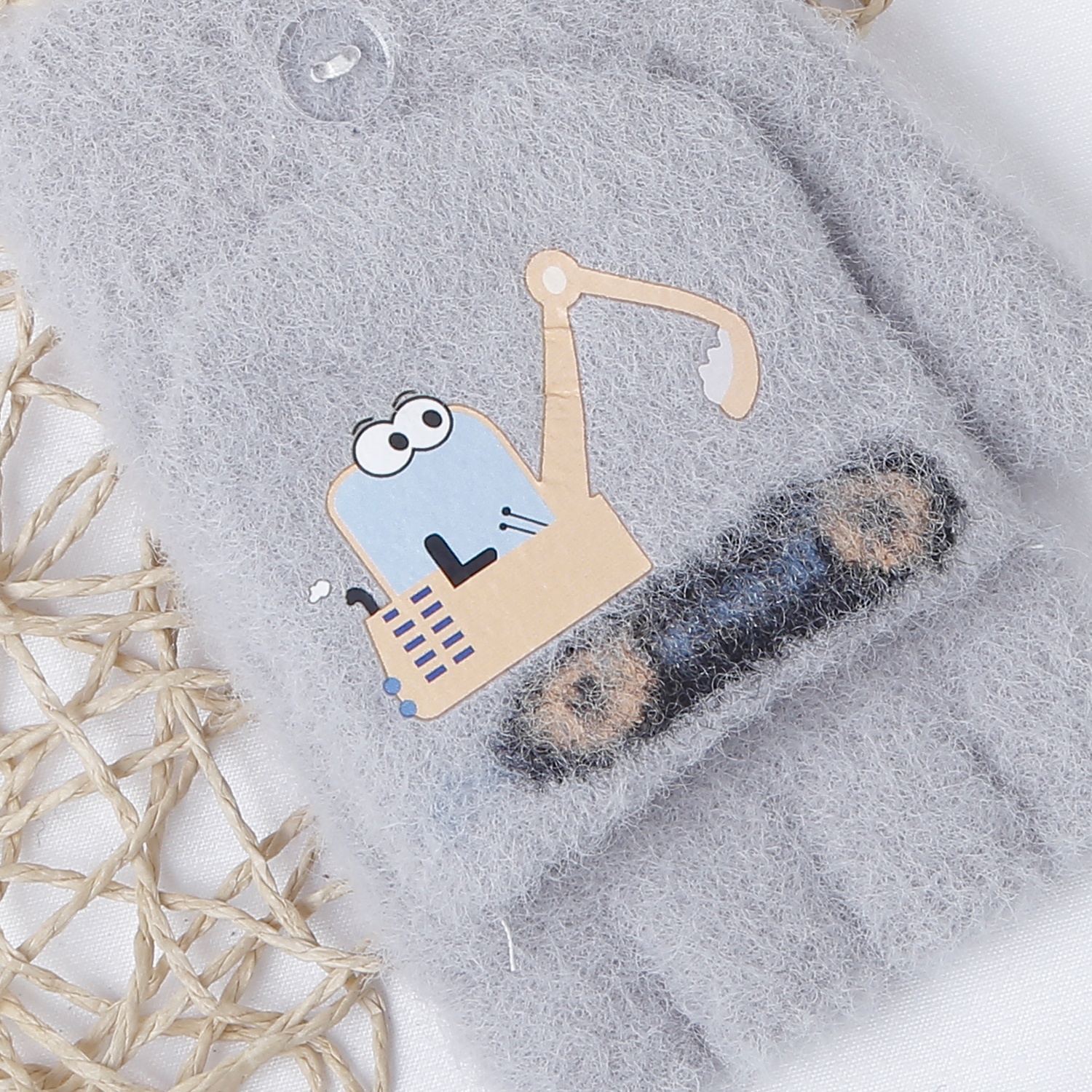 Găng tay KidsPlaza máy xúc xỏ ngón 25K-G05 (Xám)