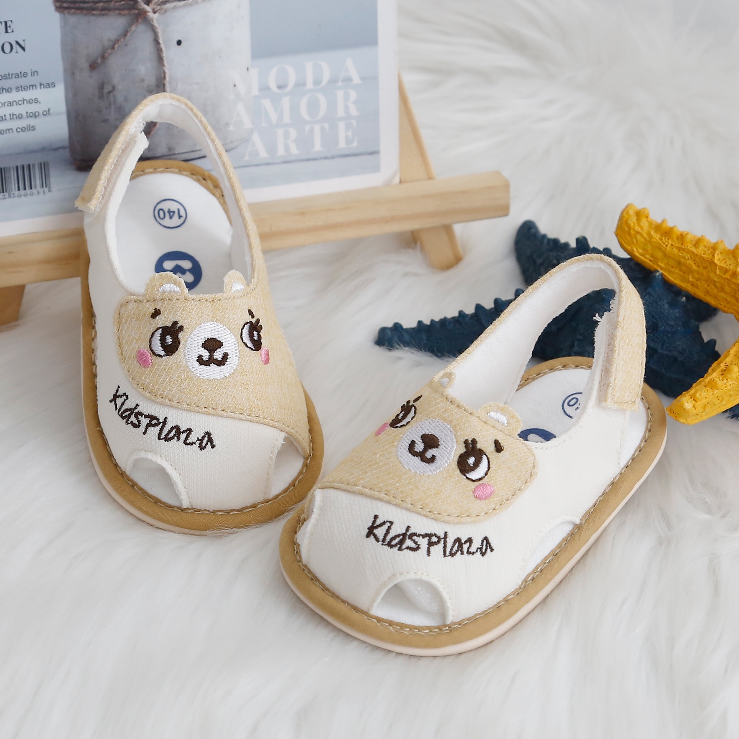 Dép Sandal tập đi KidsPlaza hình cún 24K-S05 (Be)