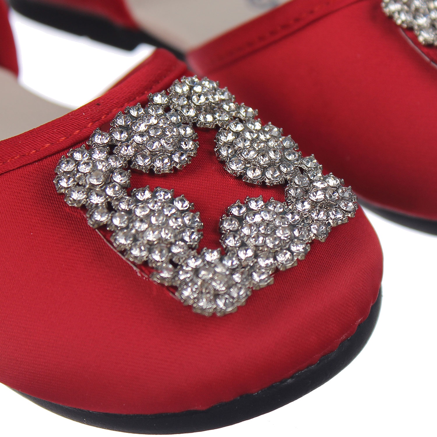 Giày thời trang bé gái Mamago đính đá HW21 (Đỏ) hình 1