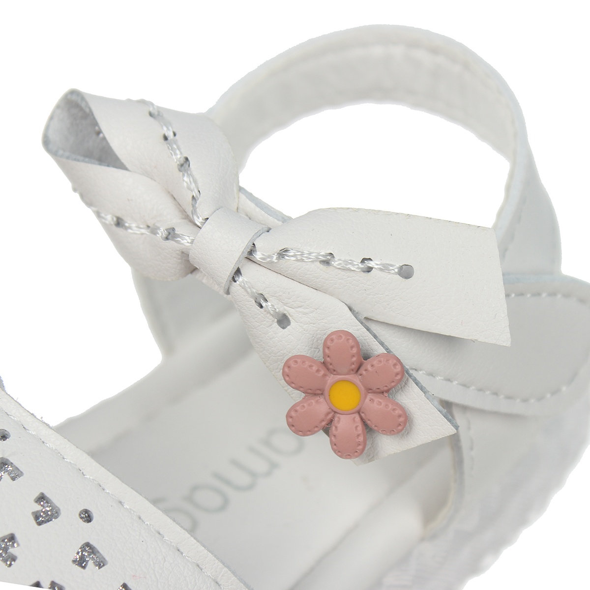 Sandal bé gái Mamago thắt nơ AC20 (Trắng) size 24 hình 3