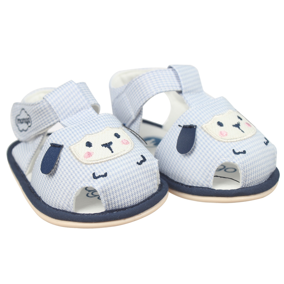 Sandal tập đi Mamago bé trai hình cún K01 Xanh S14 hình 1