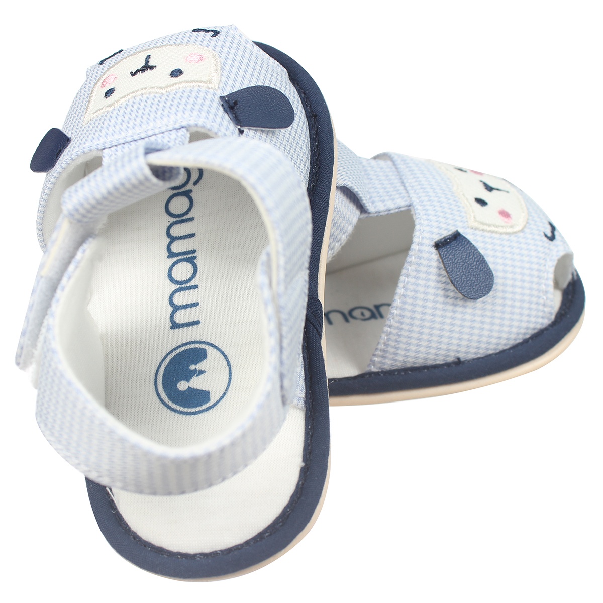 Sandal tập đi Mamago bé trai hình cún K01 Xanh S14 hình 2