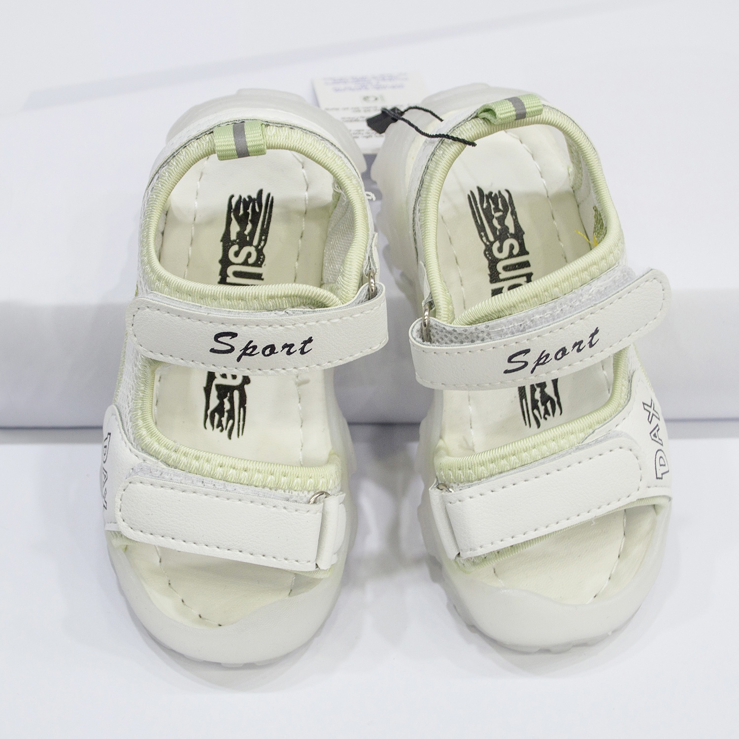 Sandal thêu hoa cúc xanh AC hình 3