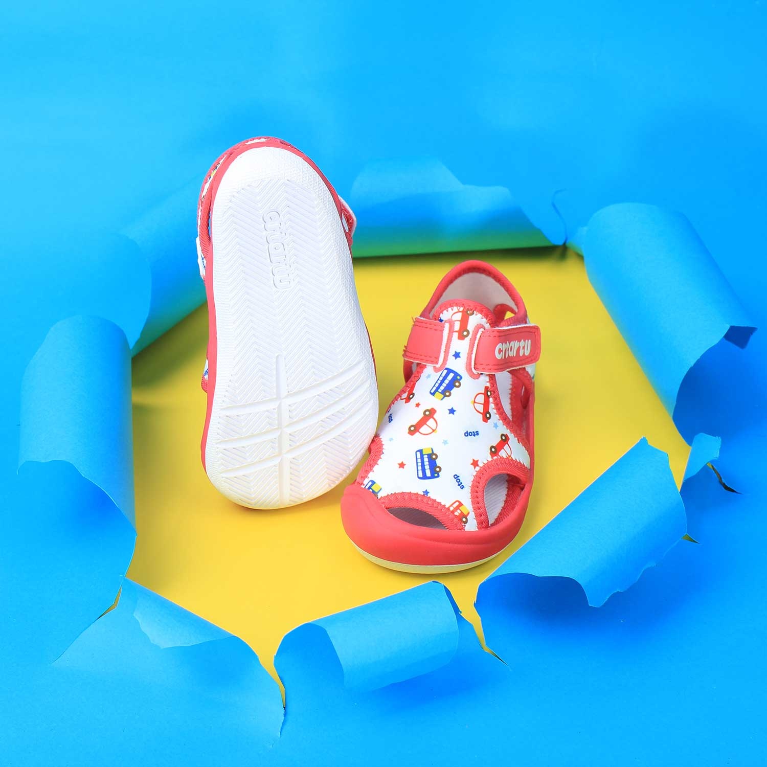 Sandal thời trang cho bé gái cao cấp Crtartu XBI1-P đế chống trơn trượt Sandal thời trang cho bé gái cao cấp Crtartu XBI1-P hình 4