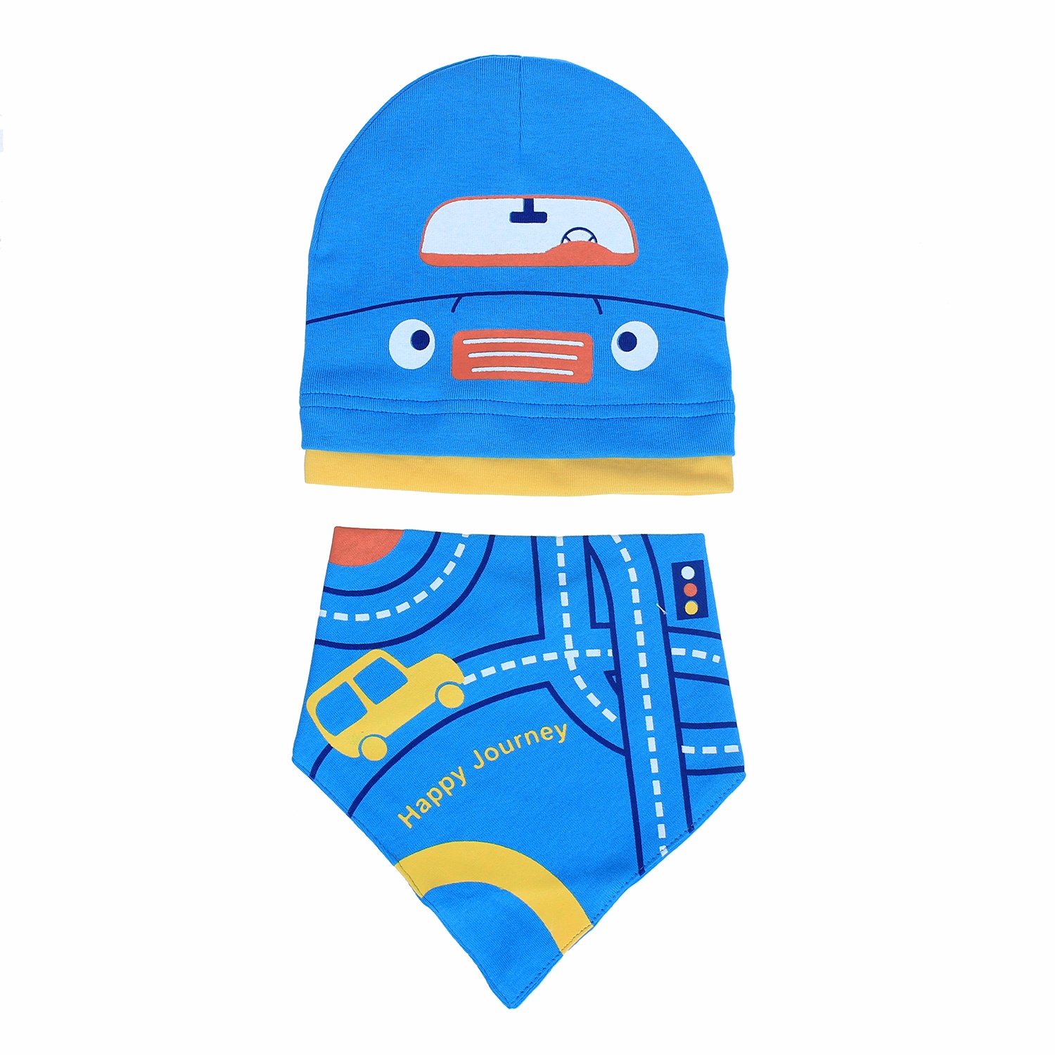 Bộ khăn, mũ in ô tô QQ hình 1