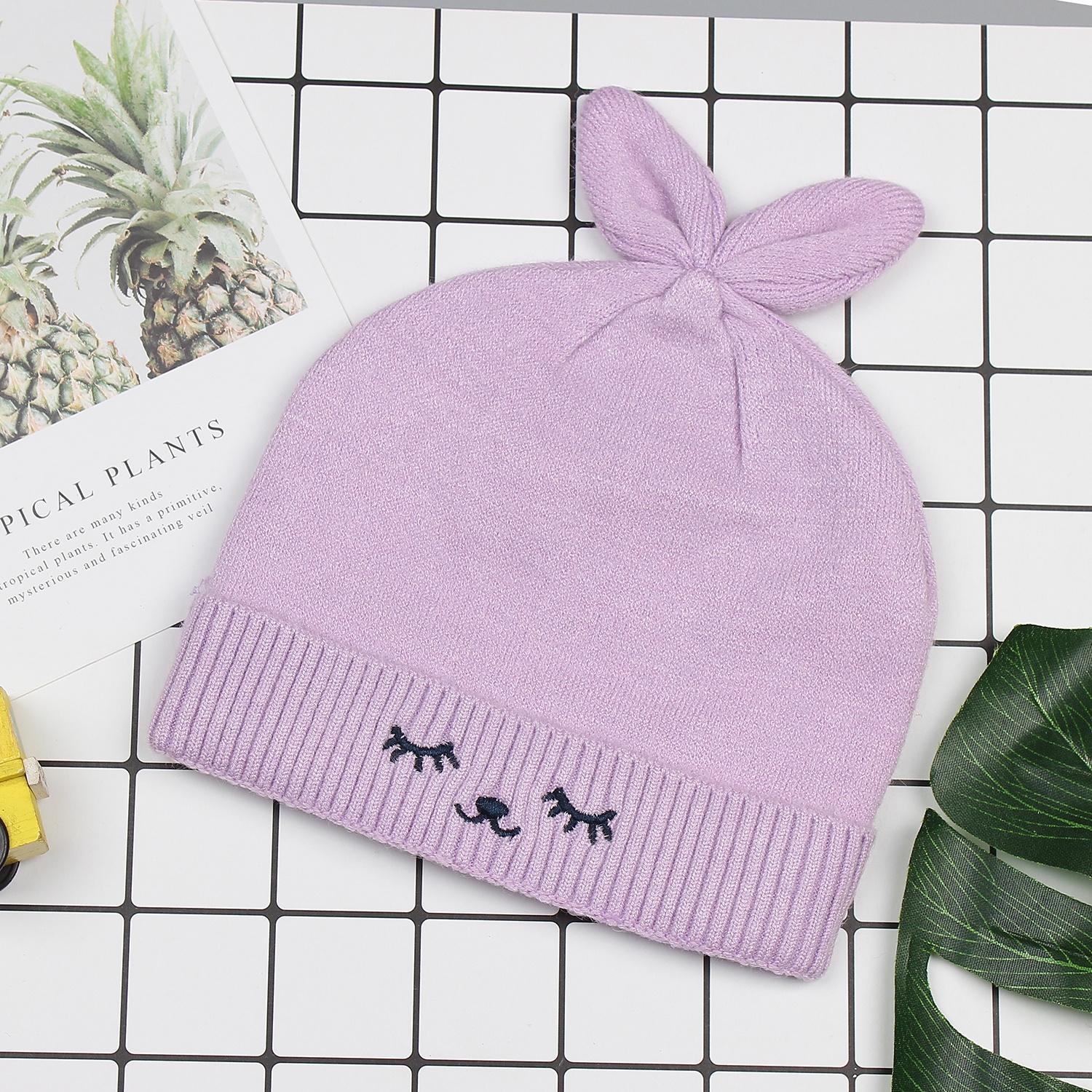 Mũ len cho bé tai xoắn ngộ nghĩnh HT18 hình 1