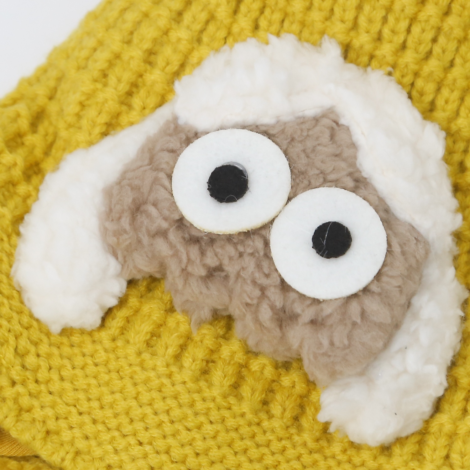 Mũ len hai dây mắt cừu 24K-B01 ( Vàng ) hình 2