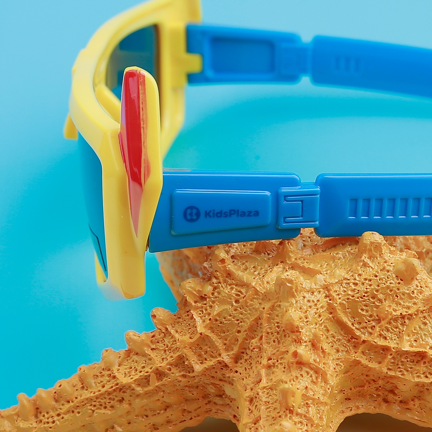 Kính râm cho bé KidsPlaza gọng dẻo 8129 C10 Yellow hình 3