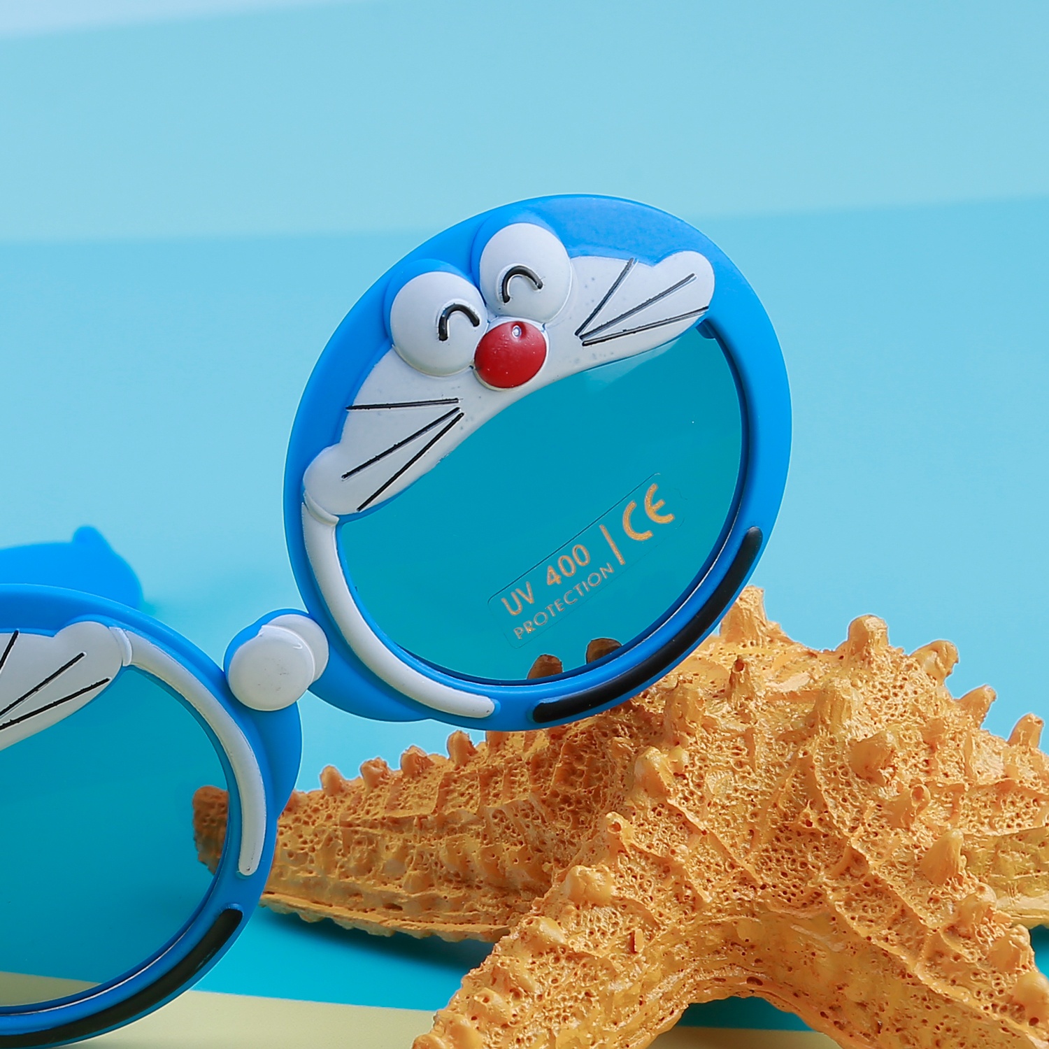 Kính râm thời trang KidsPlaza gọng dẻo 8256 C33 Blue hình 2