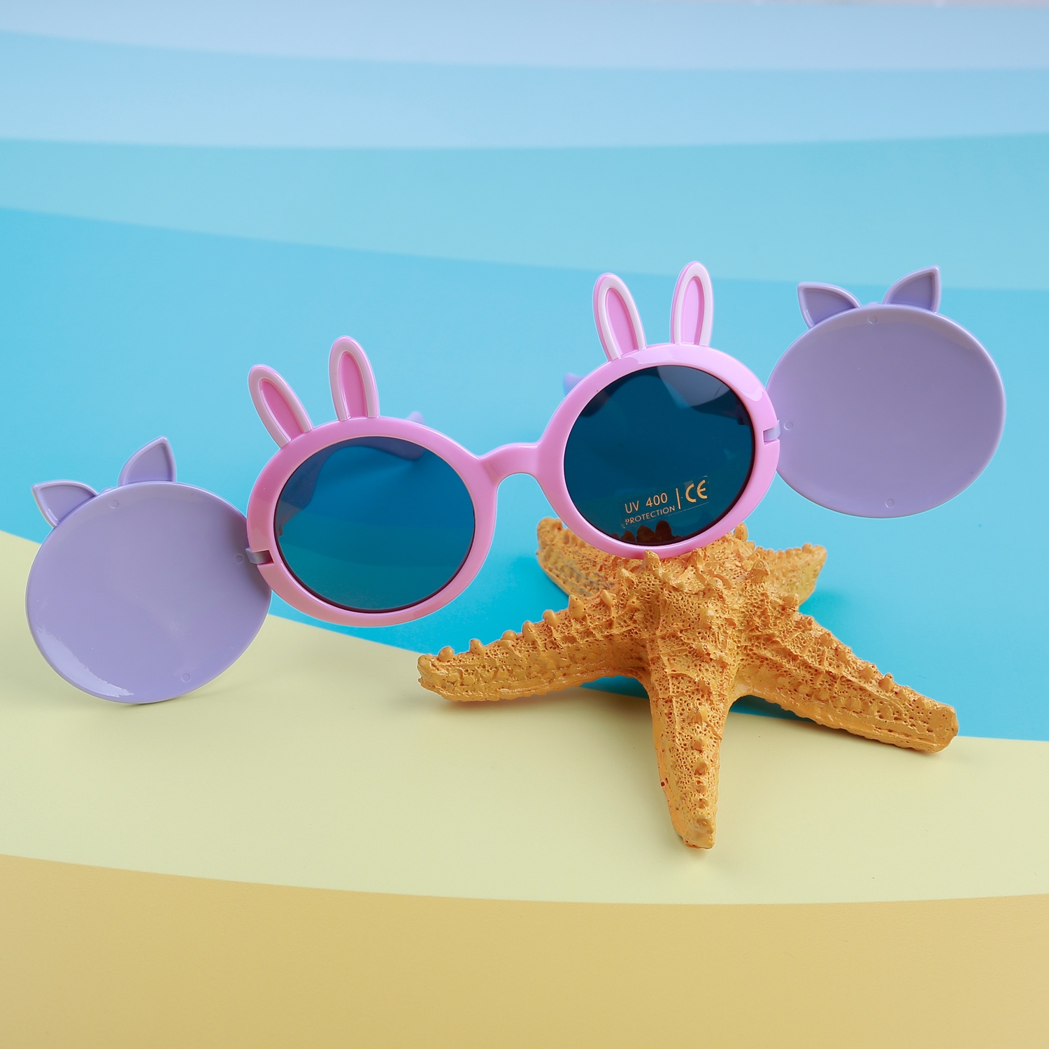 Kính râm thời trang KidsPlaza gọng dẻo 8271 C42 Violet hình 3