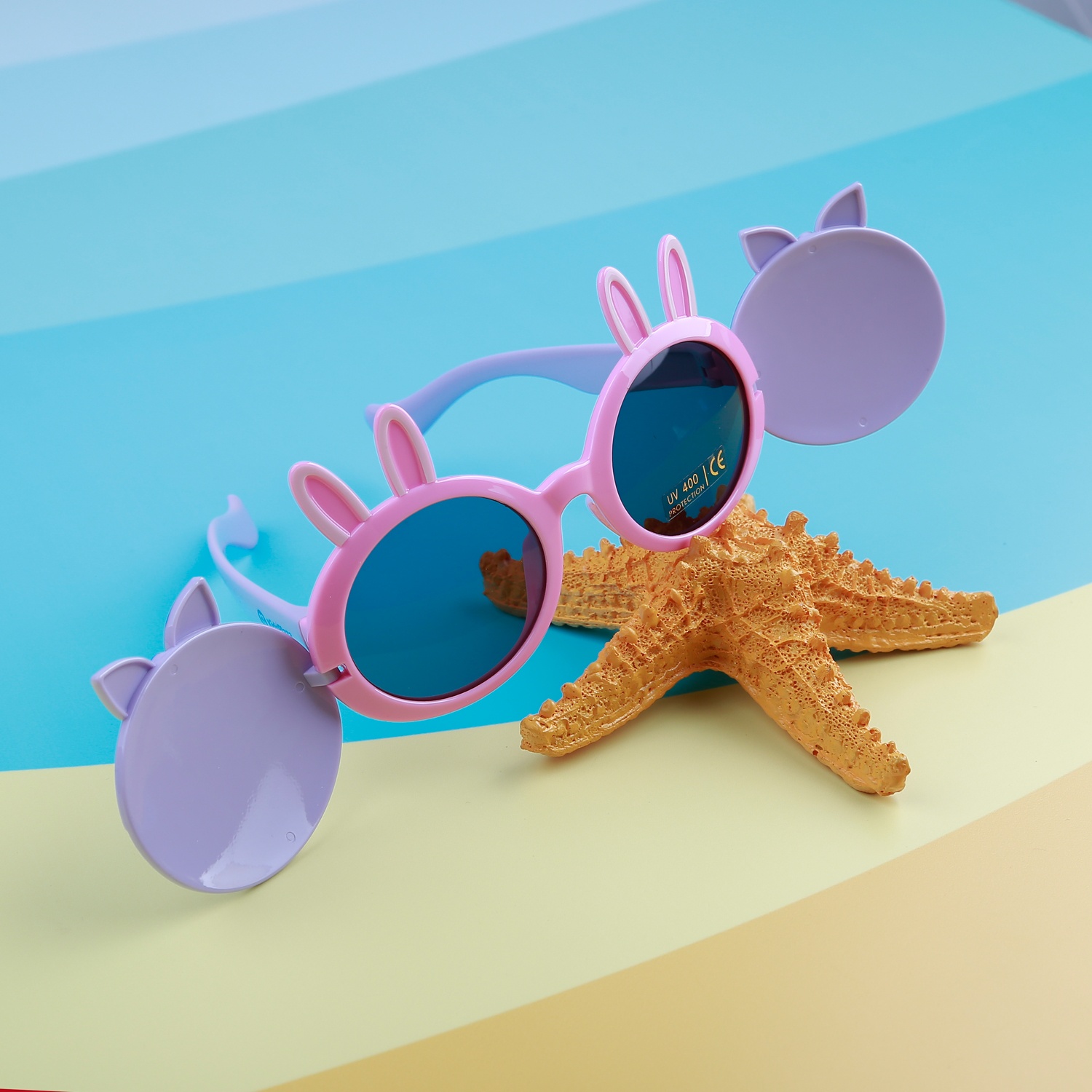 Kính râm thời trang KidsPlaza gọng dẻo 8271 C42 Violet hình 2