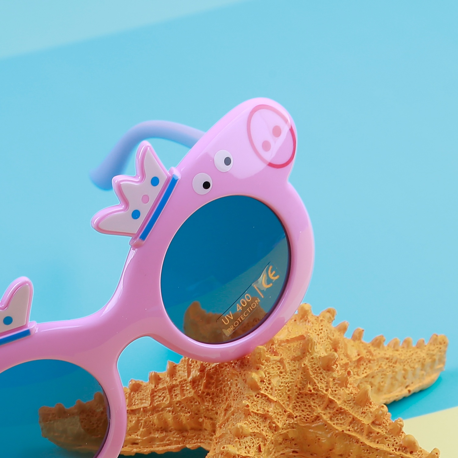 Kính thời trang KidsPlaza gọng dẻo 8240 C42 Pink hình 3