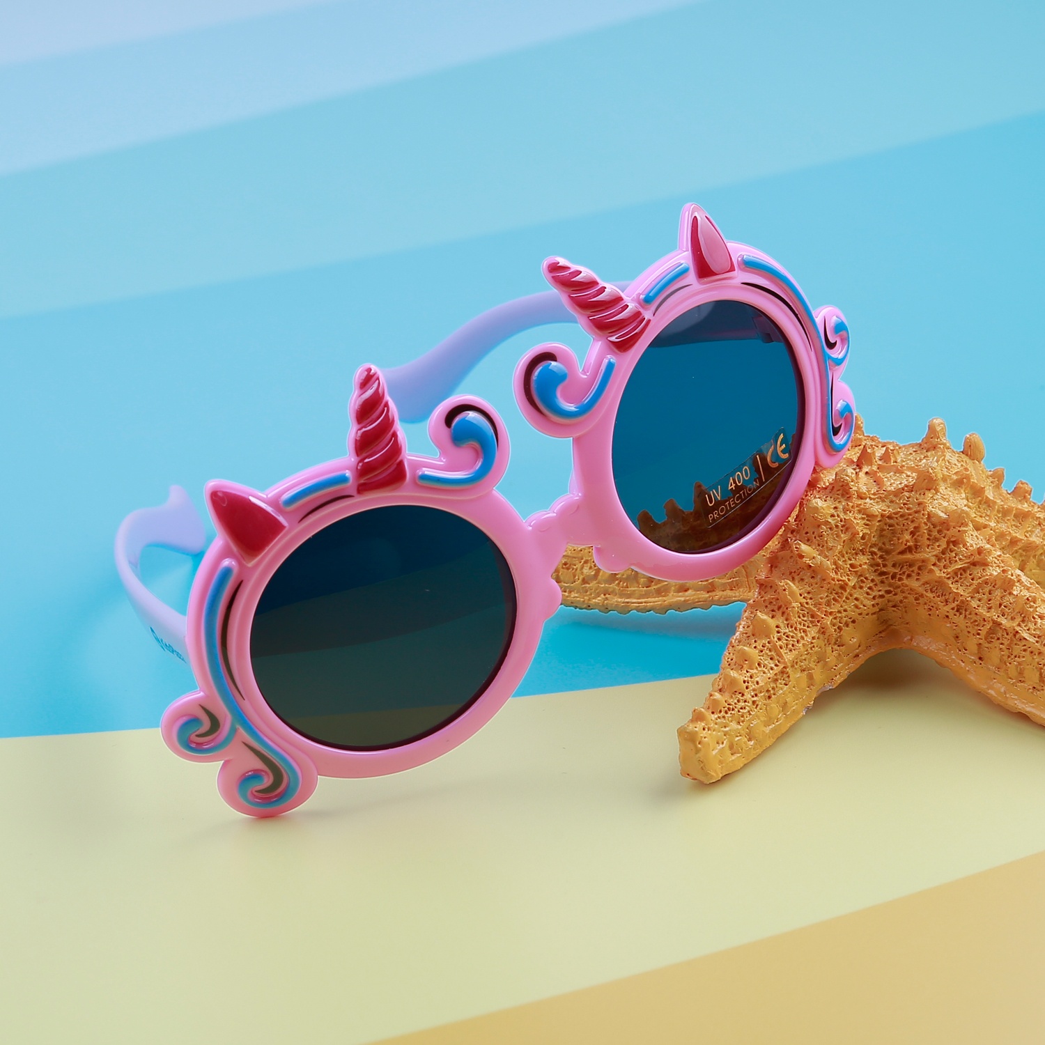 Kính thời trang KidsPlaza gọng dẻo 8258 C42 Pink