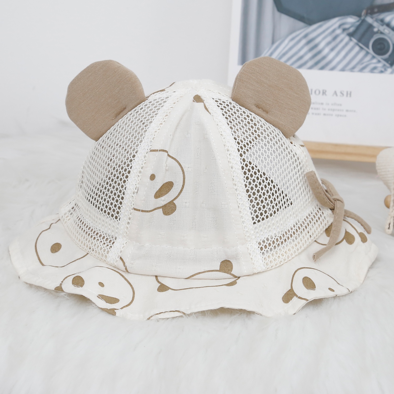 Mũ thời trang KidsPlaza Panda 2 tai 24K-H28 (Trắng)