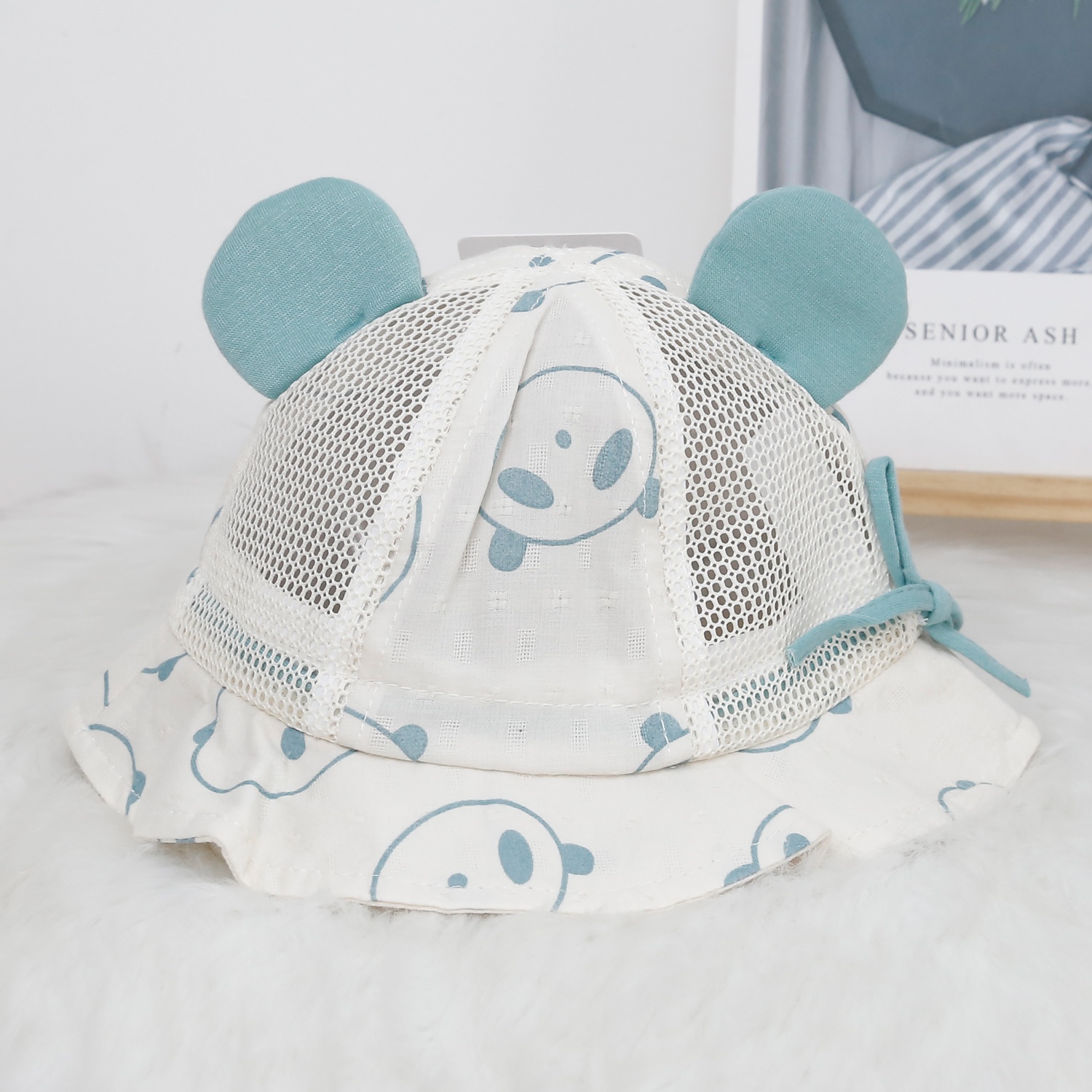 Mũ thời trang KidsPlaza Panda 2 tai 24K-H28 (Xanh Lam)