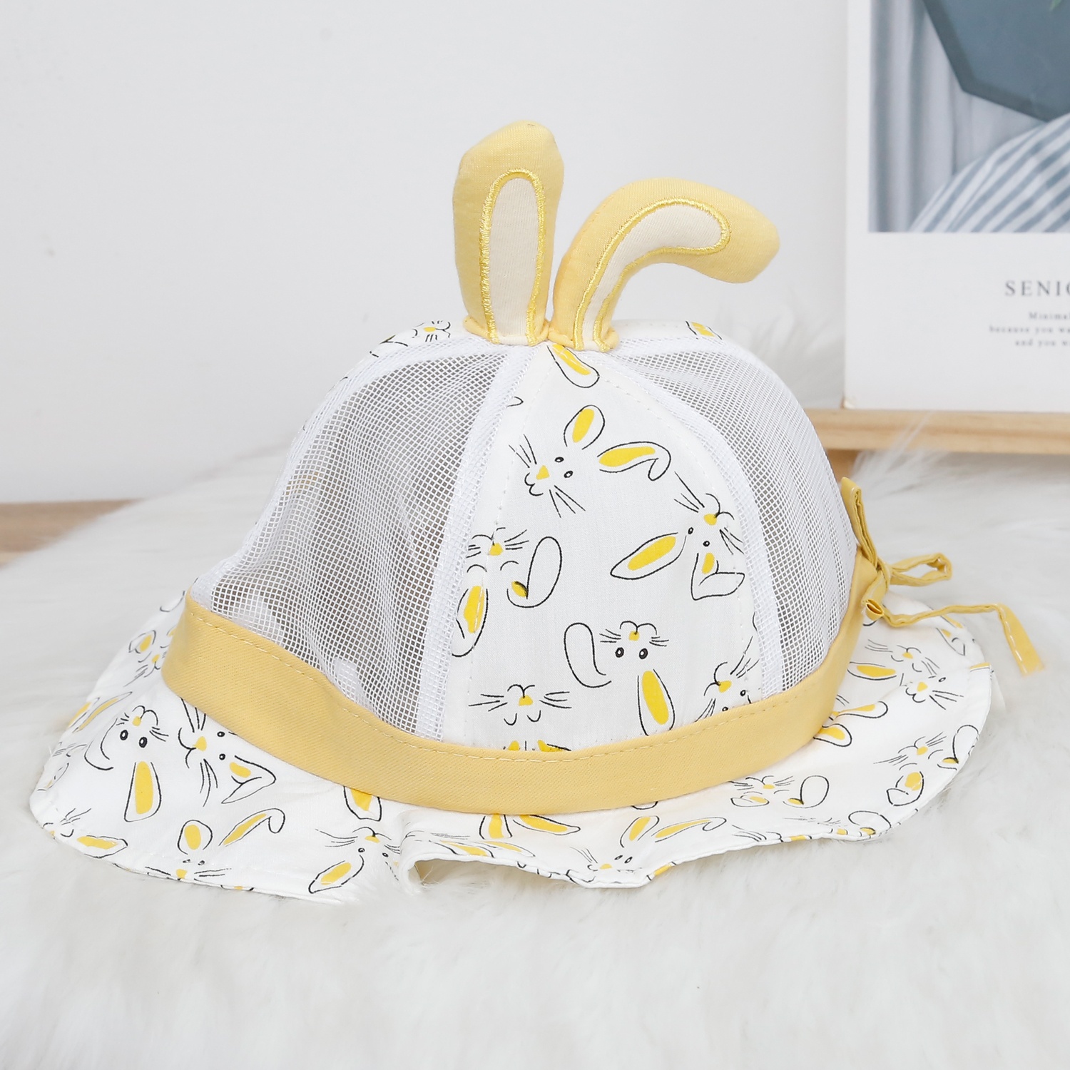 Mũ thời trang KidsPlaza in thỏ 2 tai 24K-H27 (Vàng)