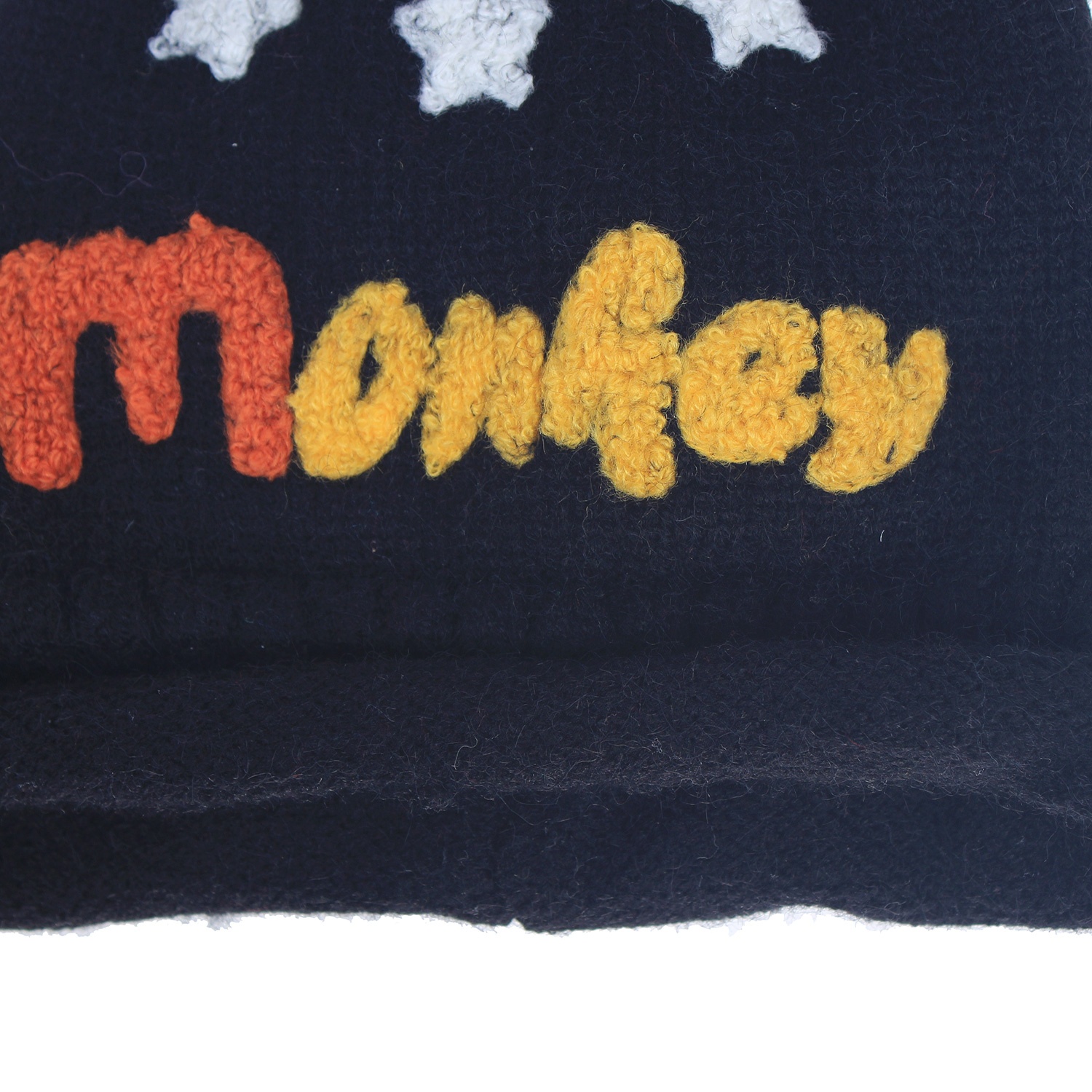 Mũ len chụp tai in chữ Monkey hình 1