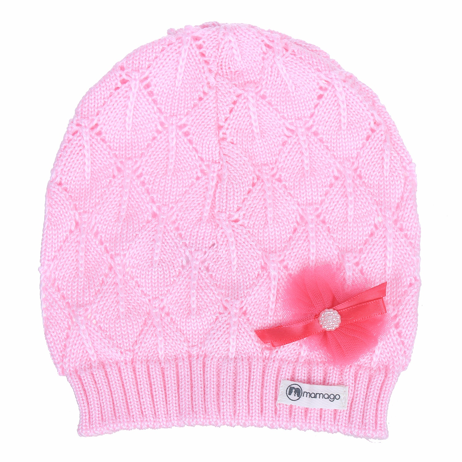 Mũ len họa tiết đuôi công Mamago  hình 1