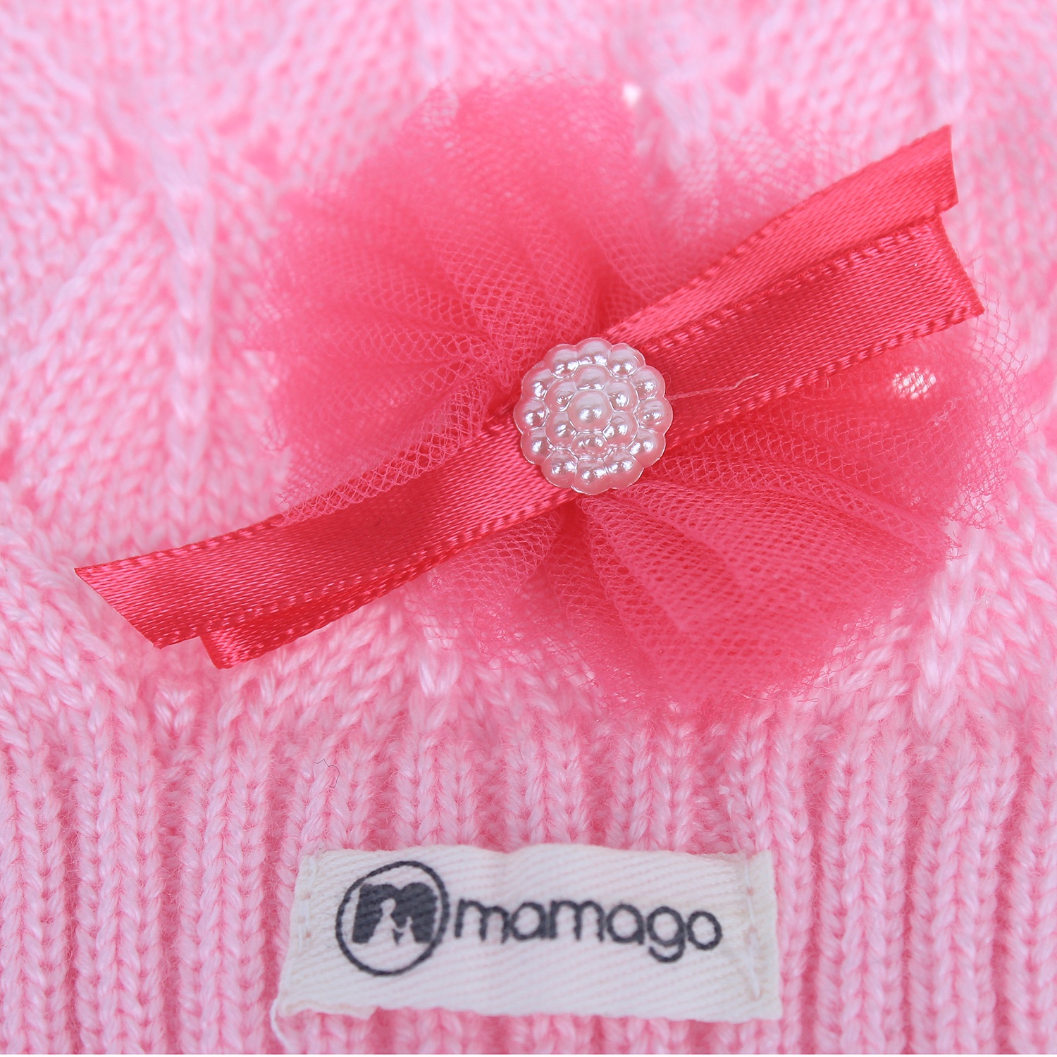 Mũ len họa tiết đuôi công Mamago  hình 3