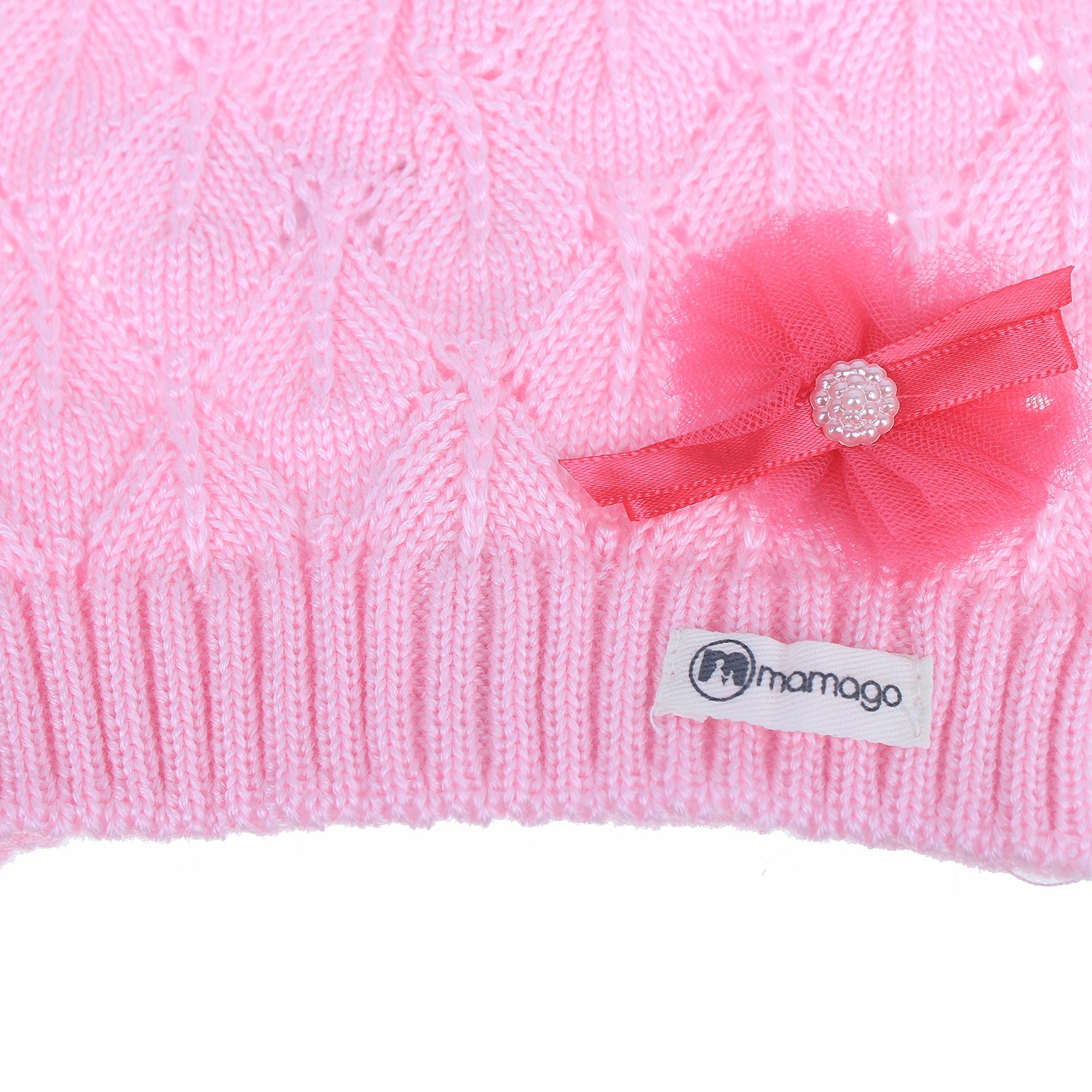 Mũ len họa tiết đuôi công Mamago  hình 2