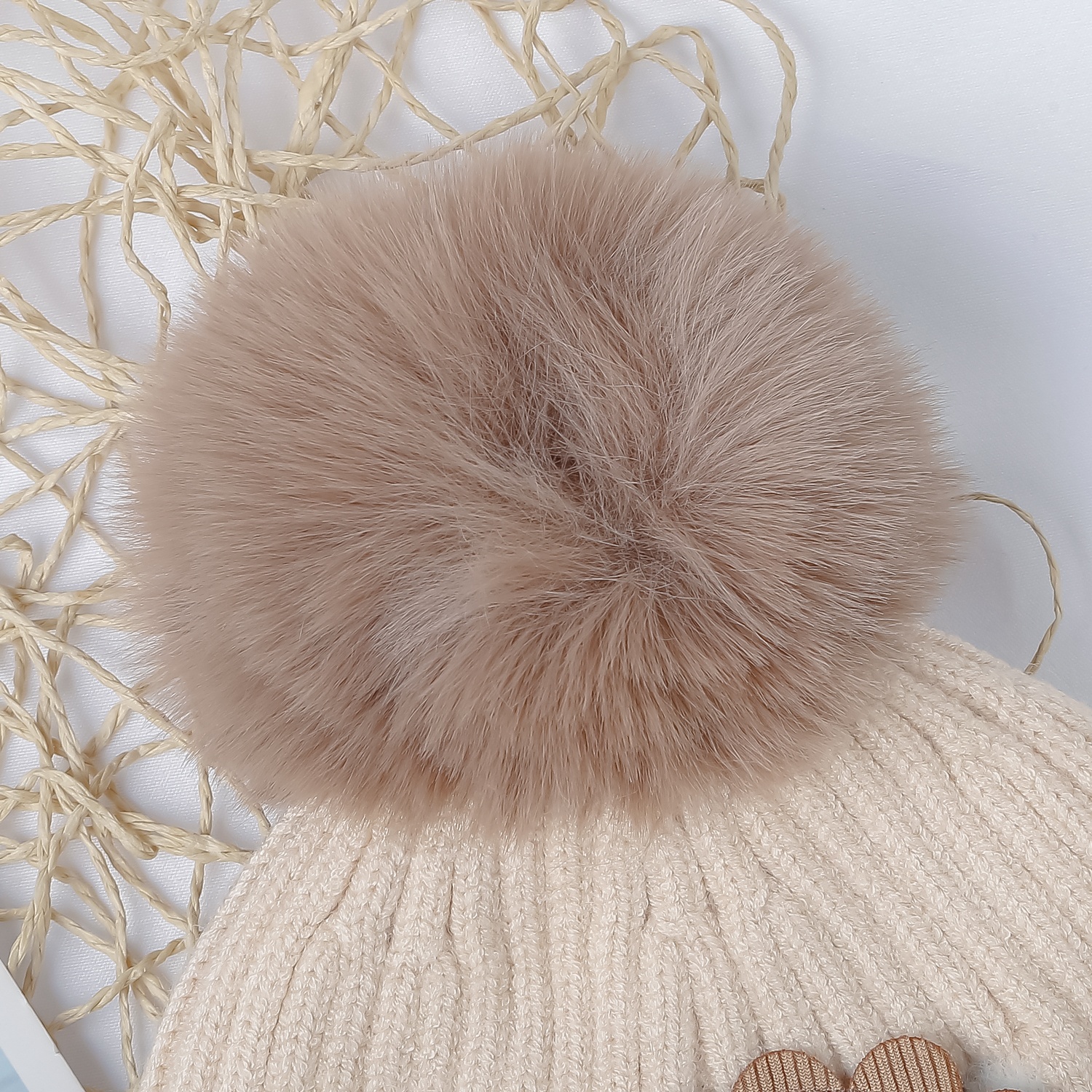 Mũ len KidsPlaza gắn sư tử 25K-B07 (Be) hình 3