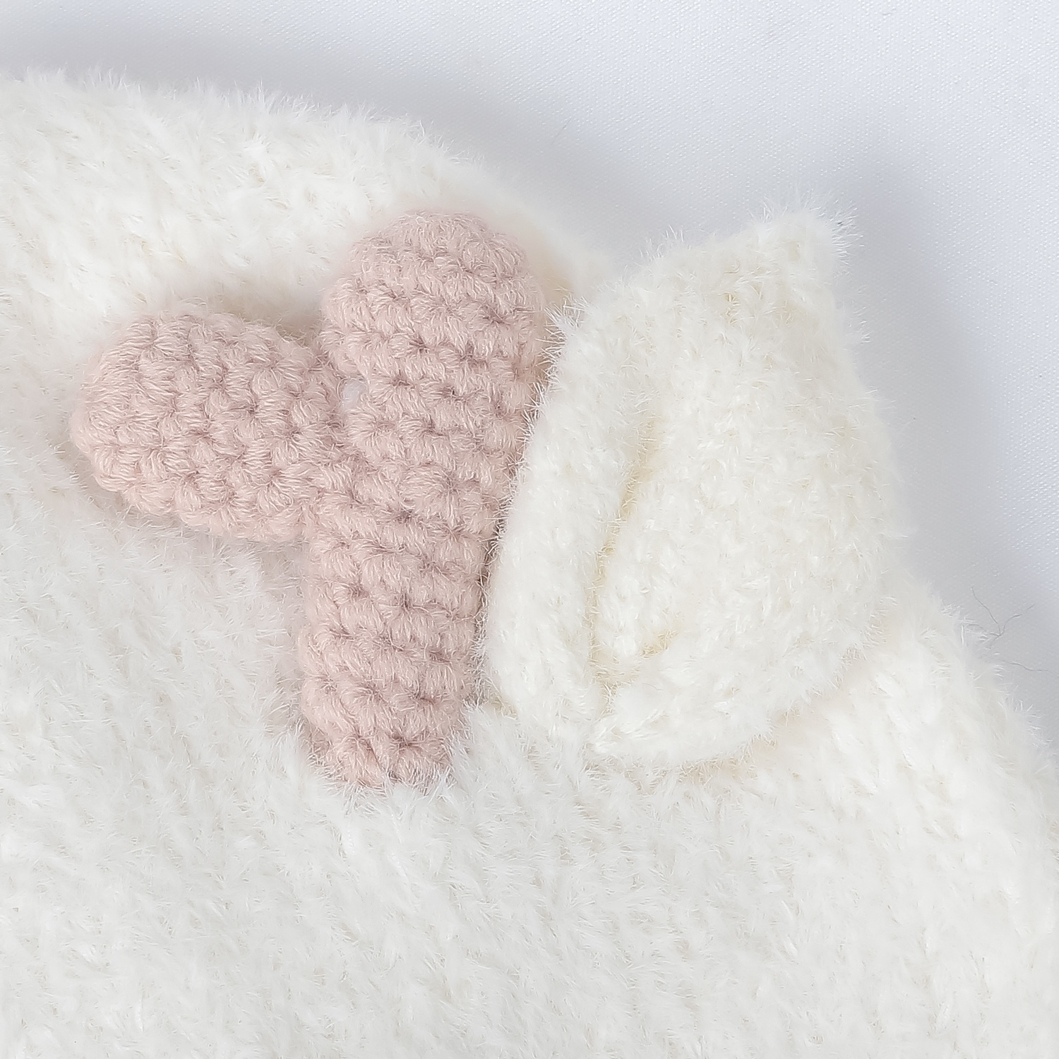 Mũ len KidsPlaza sừng tuần lộc 25K-B08 (Trắng) hình 2