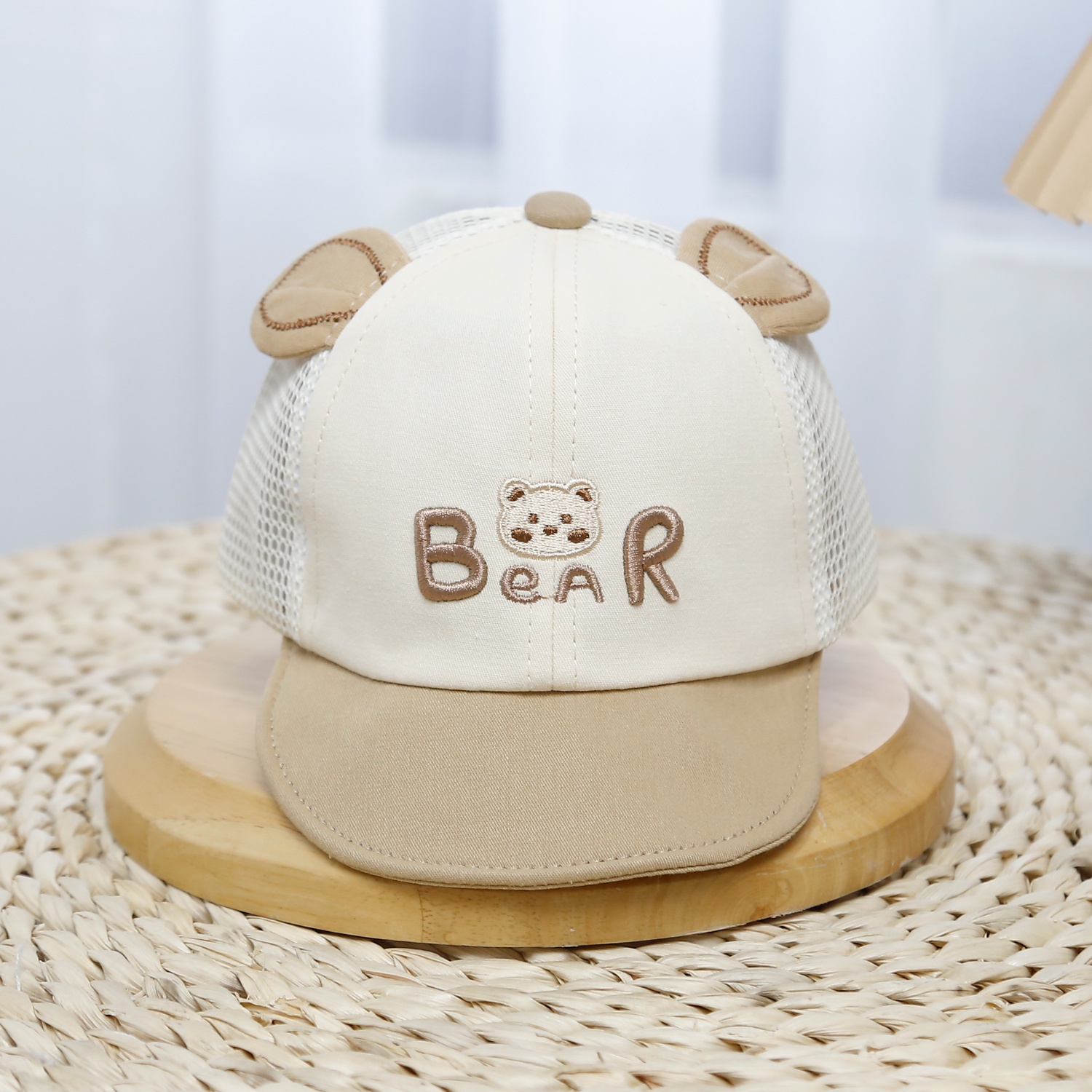 Mũ lưỡi KidsPlaza Bear 2 tai 25K-H19 Size 48 (Nâu)