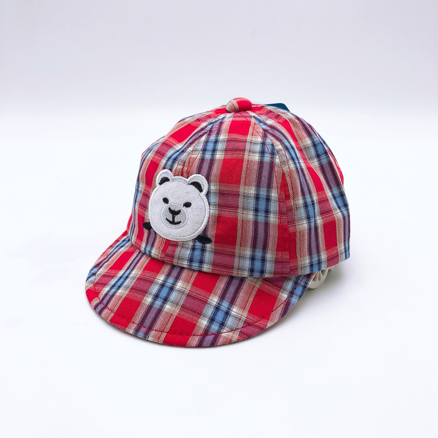 Mũ lưỡi trai Kidsplaza caro gấu trắng DN20 hình 1