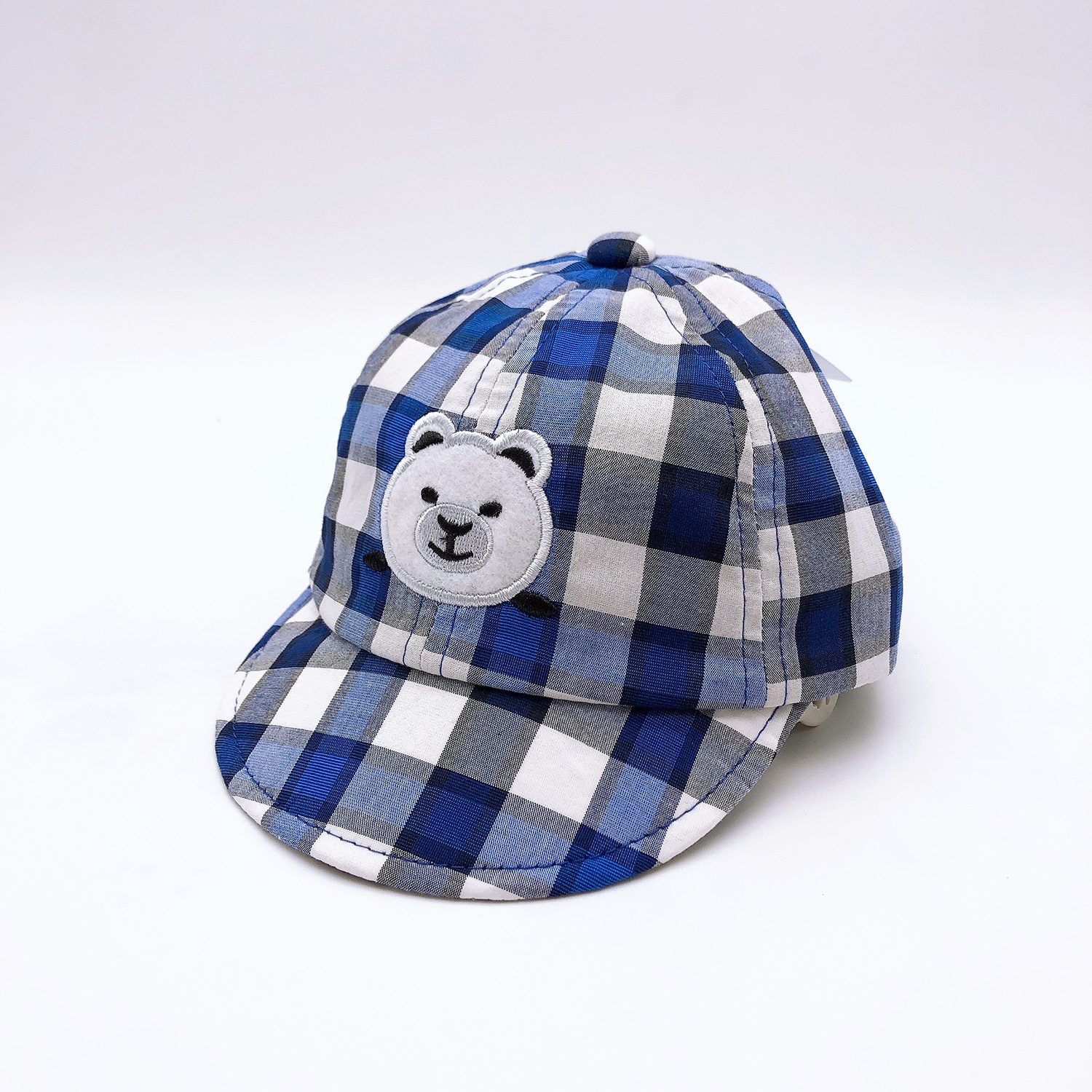 Mũ lưỡi trai Kidsplaza caro gấu trắng DN20 hình 3