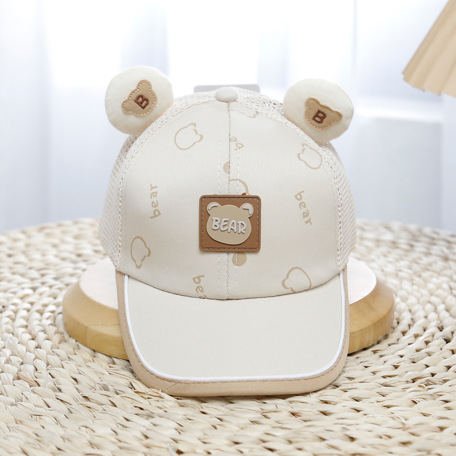 Mũ lưỡi trai KidsPlaza gấu 2 tai 25K-H23 Size 48 (Be)