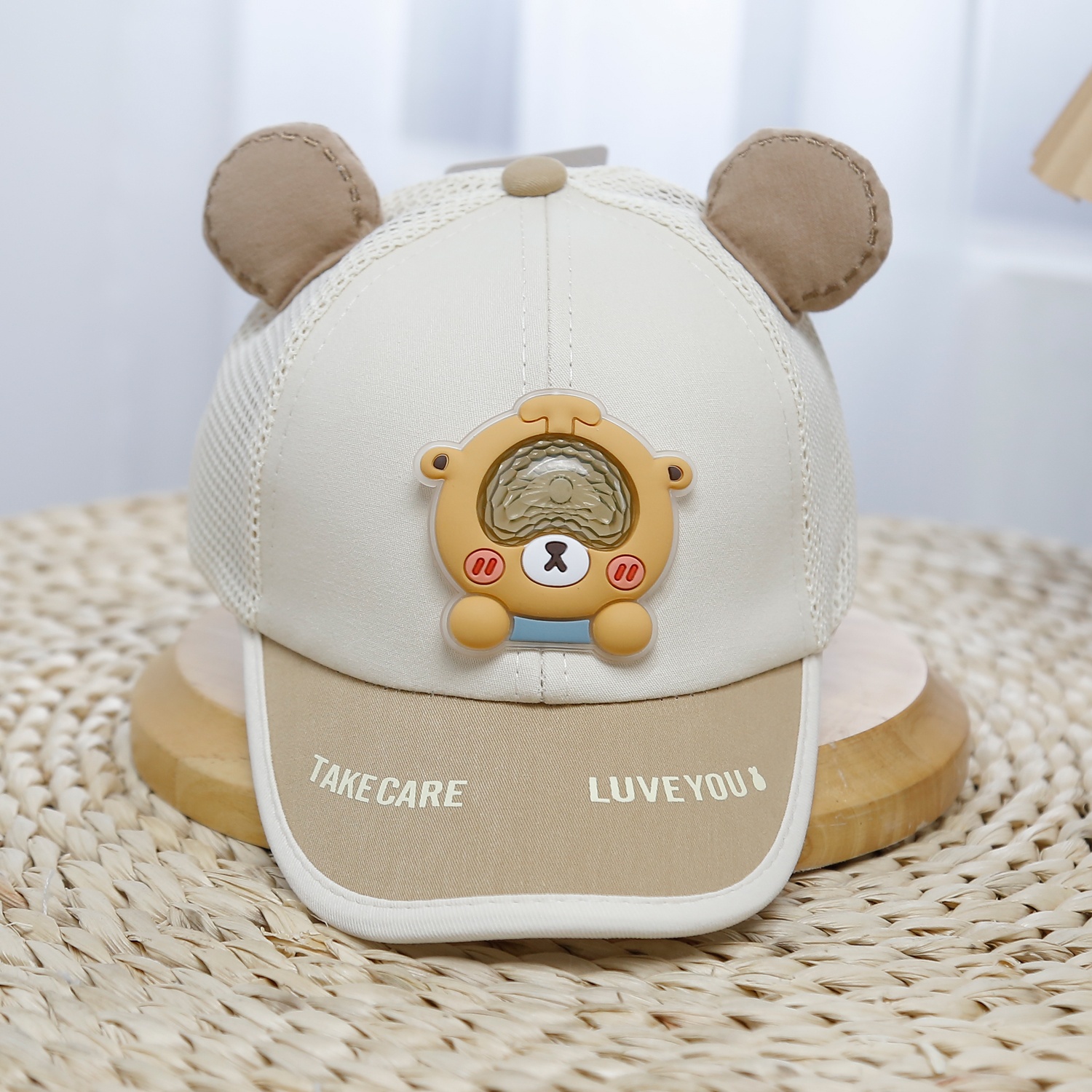 Mũ lưỡi trai KidsPlaza gấu 2 tai 25K-H23 Size 48 (Be)