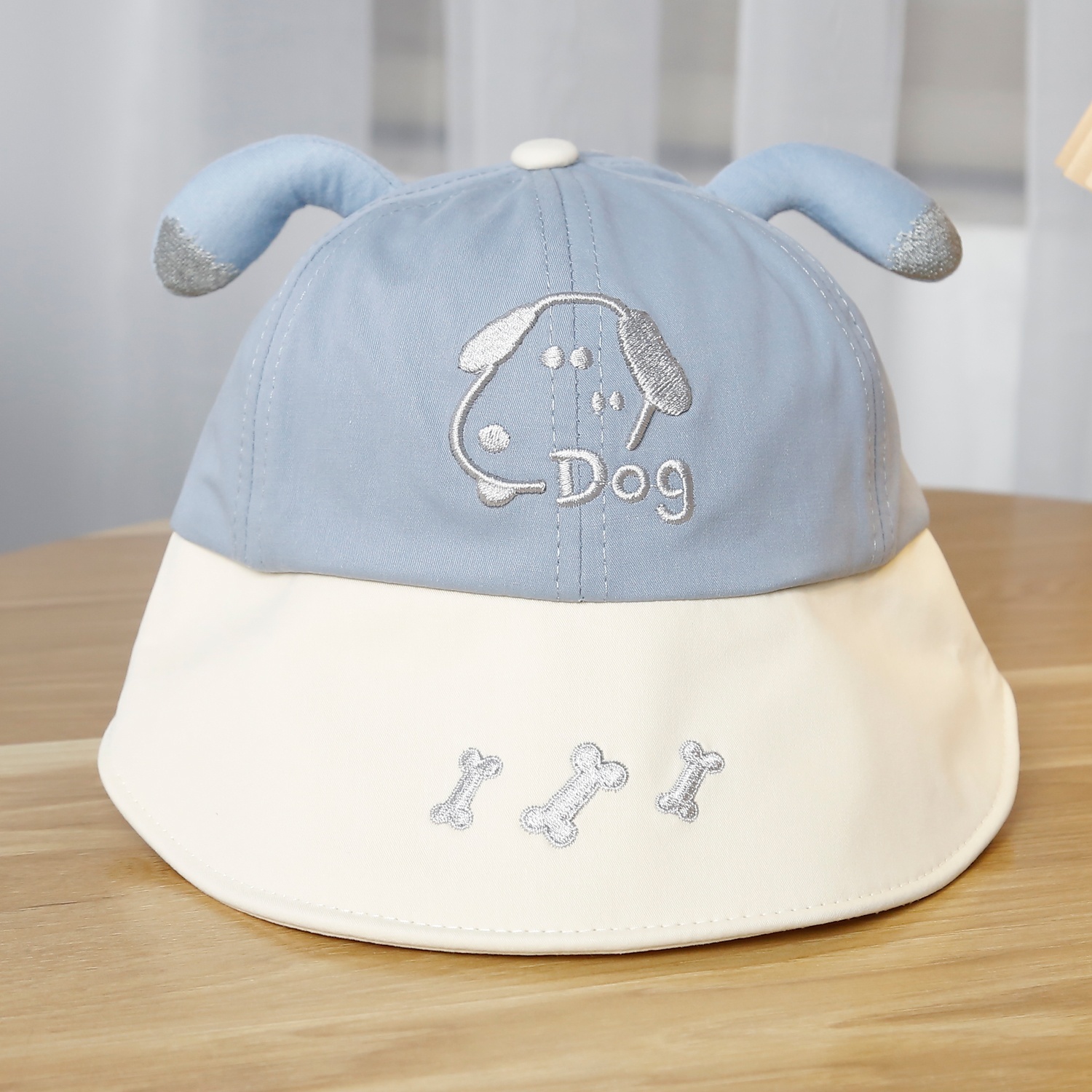 Mũ lưỡi trai KidsPlaza in cute 25K-H11 Size 50 (Xanh be)