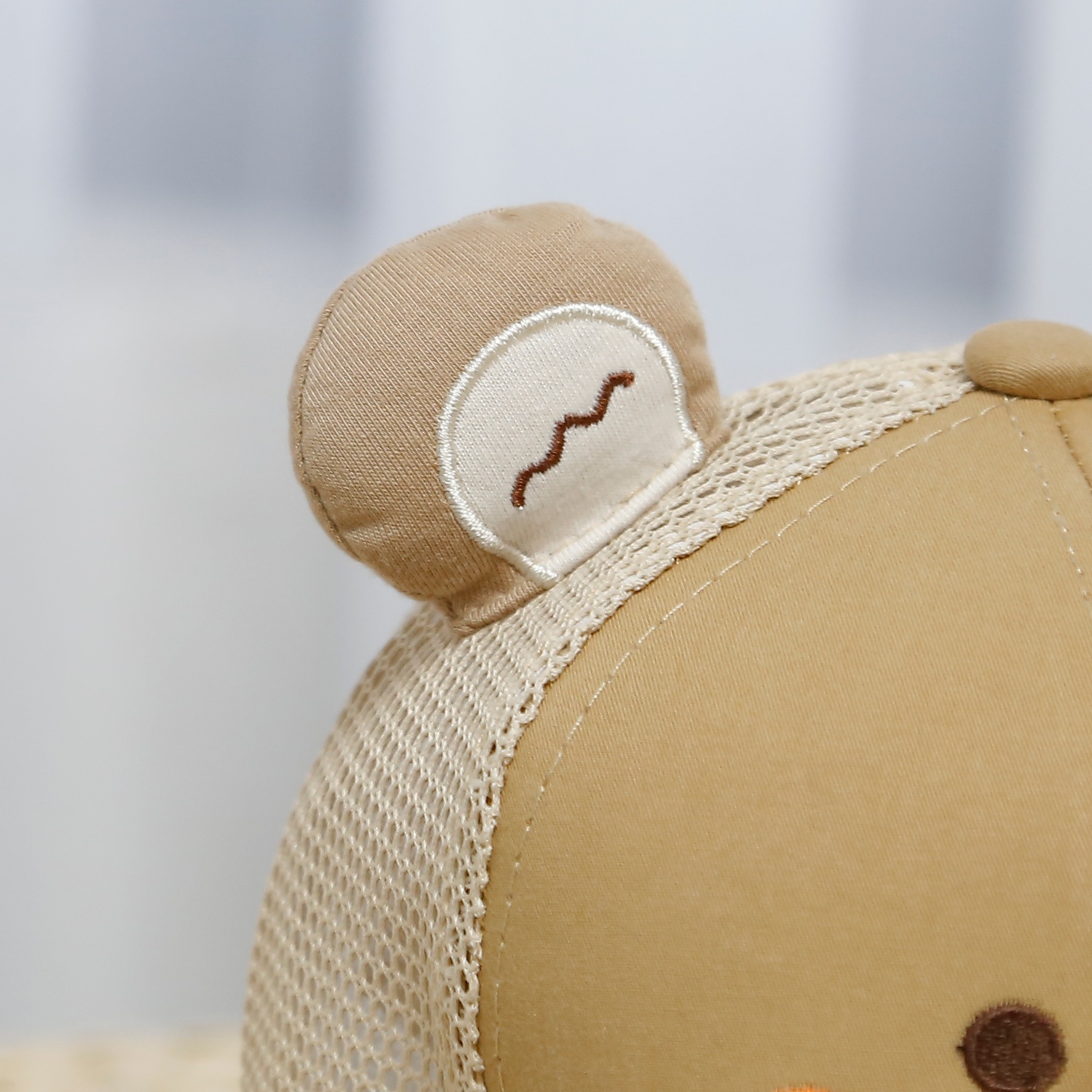 Mũ lưỡi trai KidsPlaza mặt gấu 25K-H32 Size 52 (Nâu)  hình 3