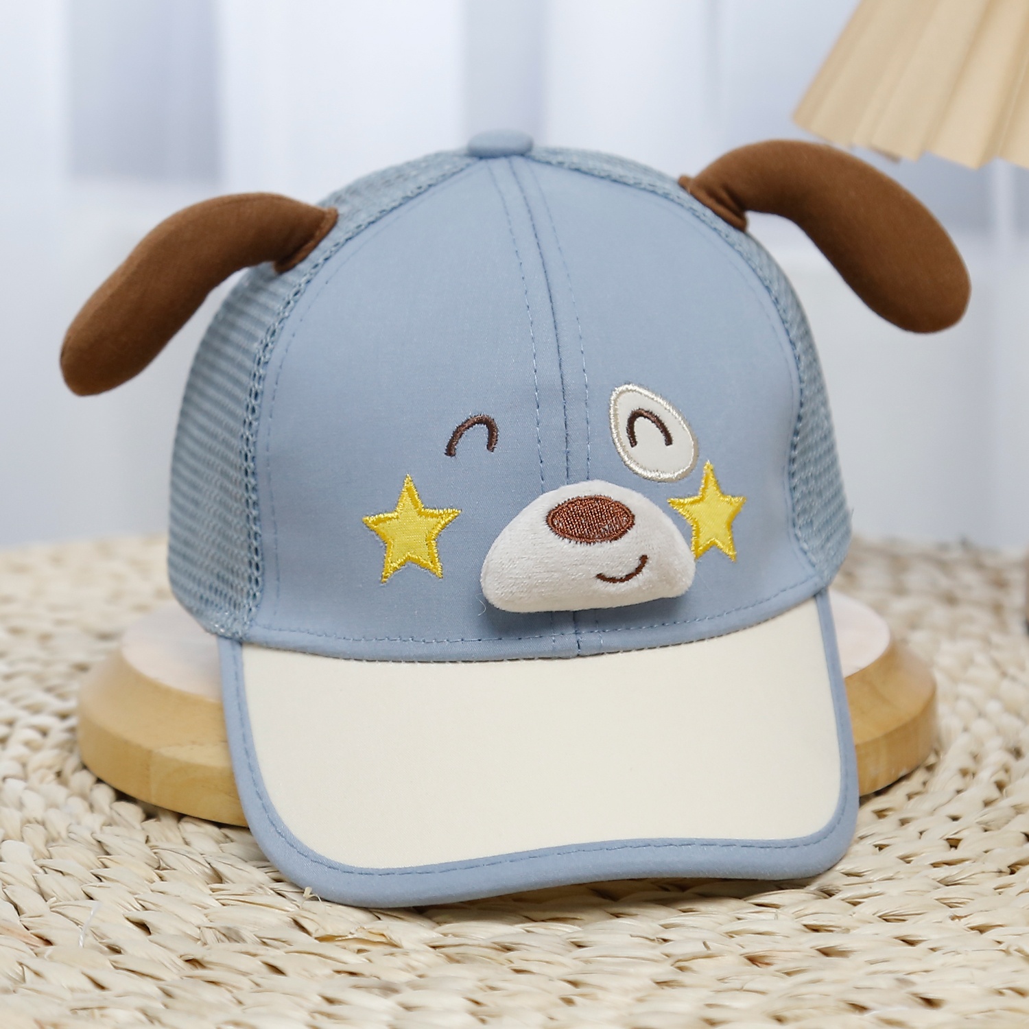 Mũ lưỡi trai KidsPlaza mặt gấu 25K-H32 Size 52 (Xanh) 