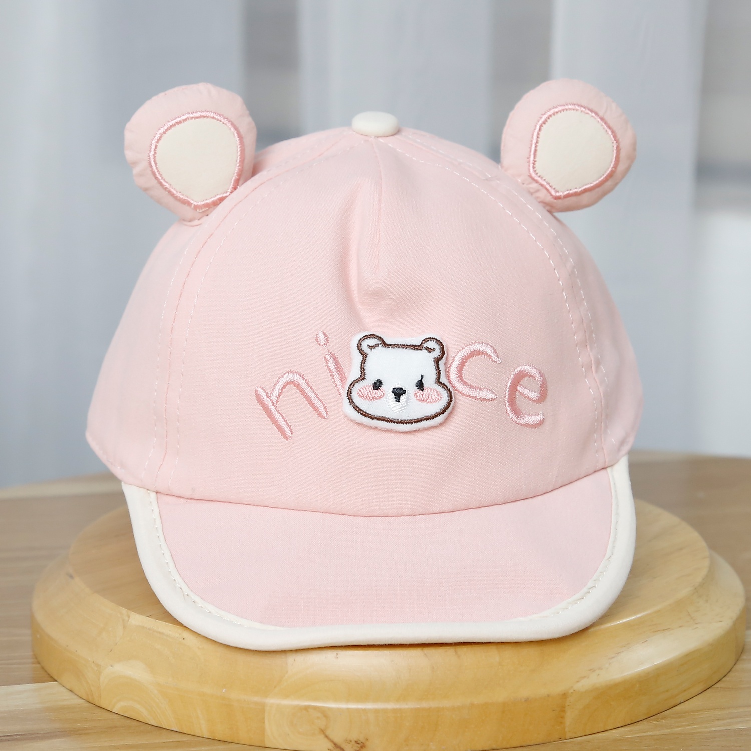 Mũ lưỡi trai KidsPlaza nice 2 tai 25K-H10 Size 48 (Hồng)