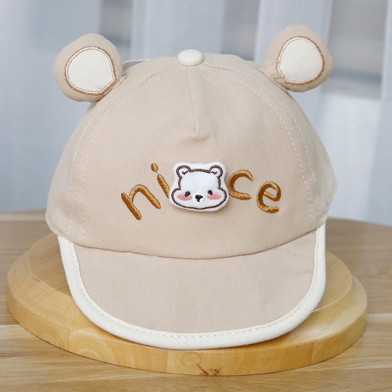 Mũ lưỡi trai KidsPlaza nice 2 tai 25K-H10 Size 48 (Nâu)