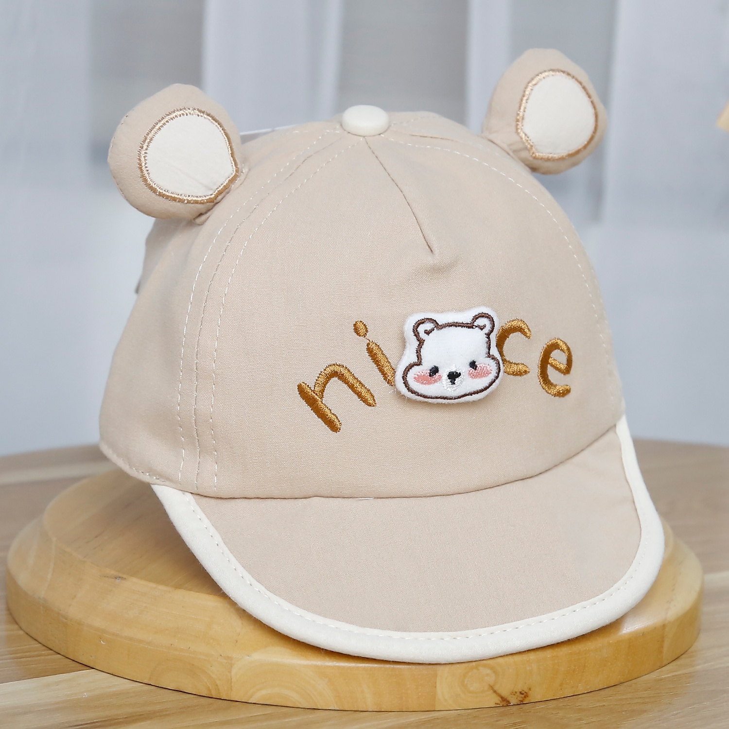 Mũ lưỡi trai KidsPlaza nice 2 tai 25K-H10 Size 48 (Nâu)