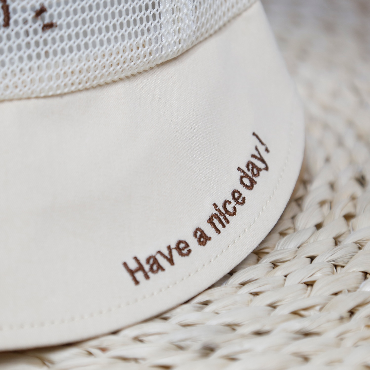 Mũ lưỡi trai KidsPlaza thêu gấu 25K-H25 Size 50 (Be) hình 3