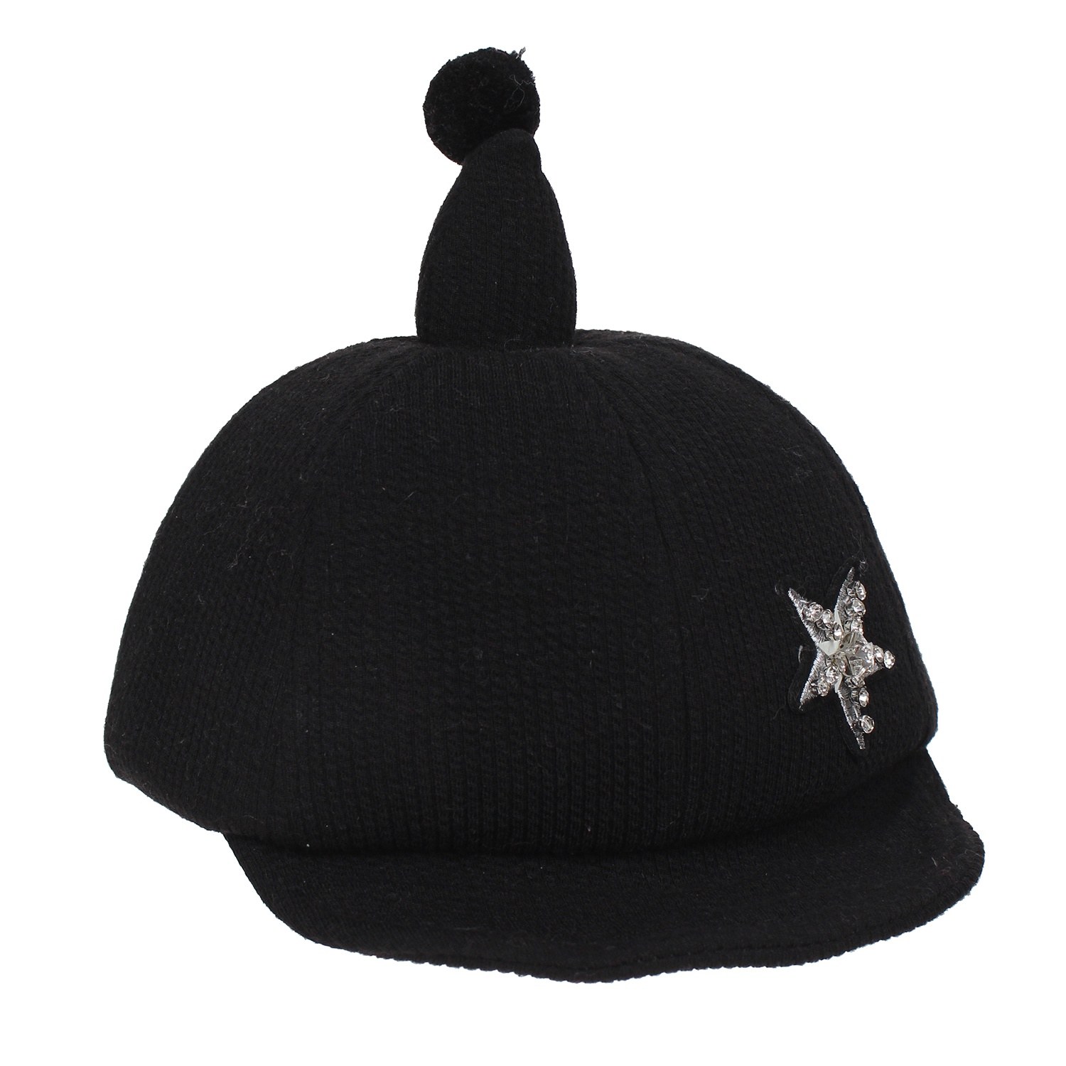 Mũ lưỡi trai nhung nỉ đính ngôi sao hình 4