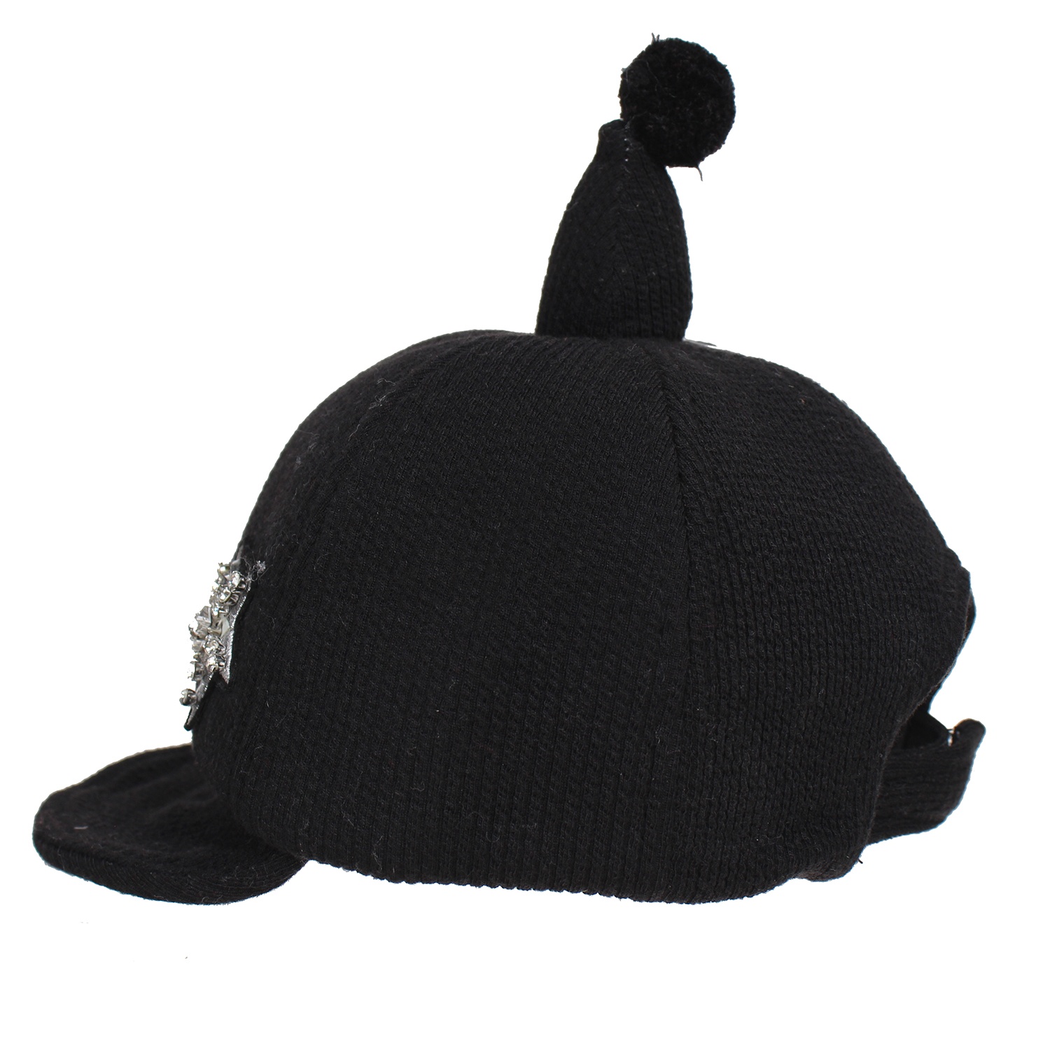 Mũ lưỡi trai nhung nỉ đính ngôi sao hình 3